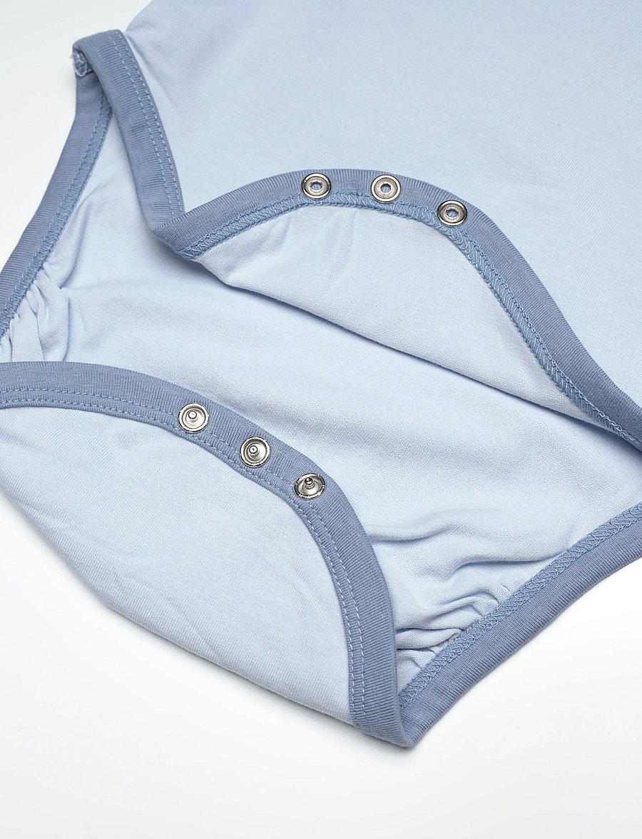 Hummel - hmlMINI RAGLAN BODY L/S BEE - långärmade bodies - faded denim - 3
