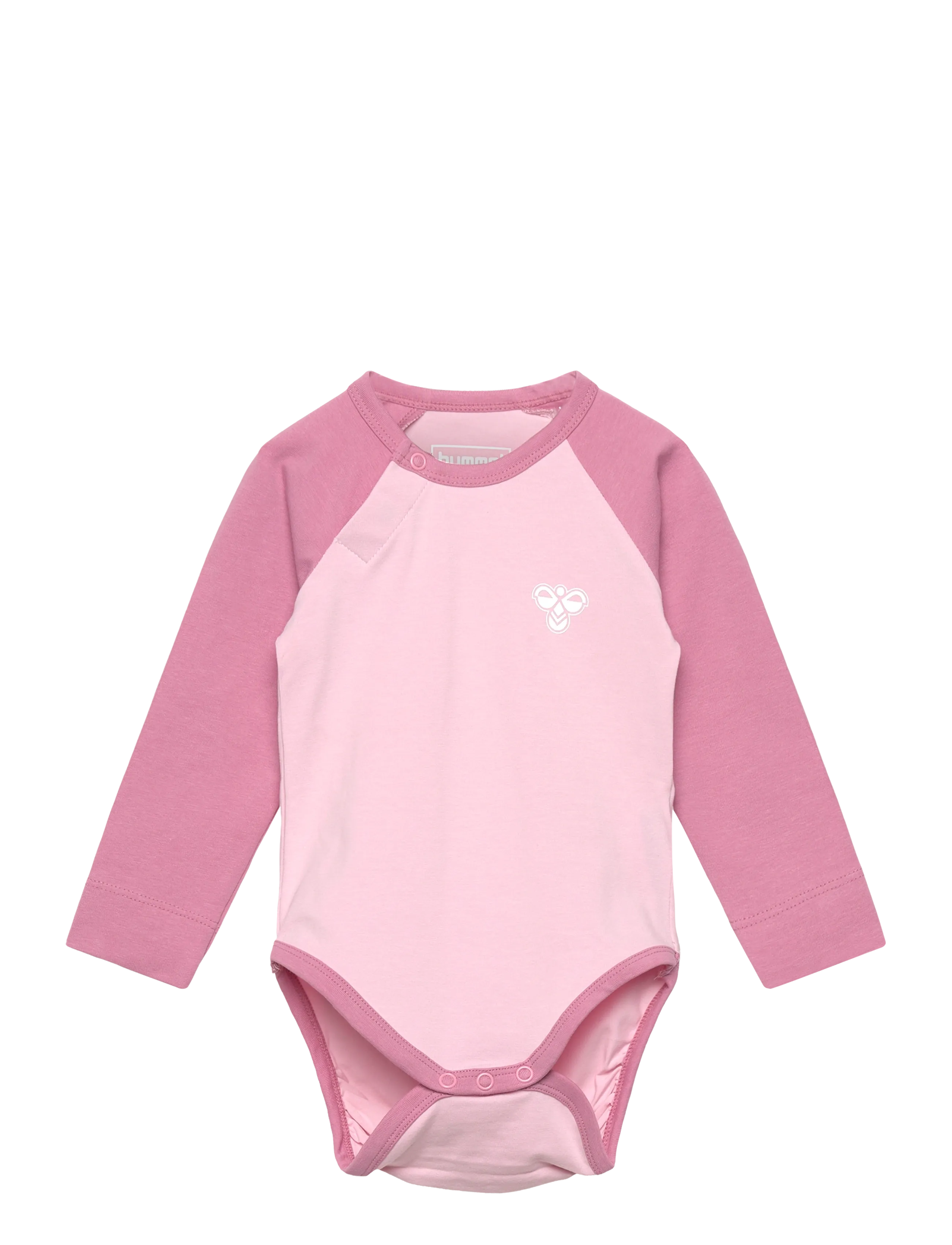 Hummel Hmlmini Raglan Body L/S Bee, 68, Bodys, Rosa - Long-sleeved, Kinder
