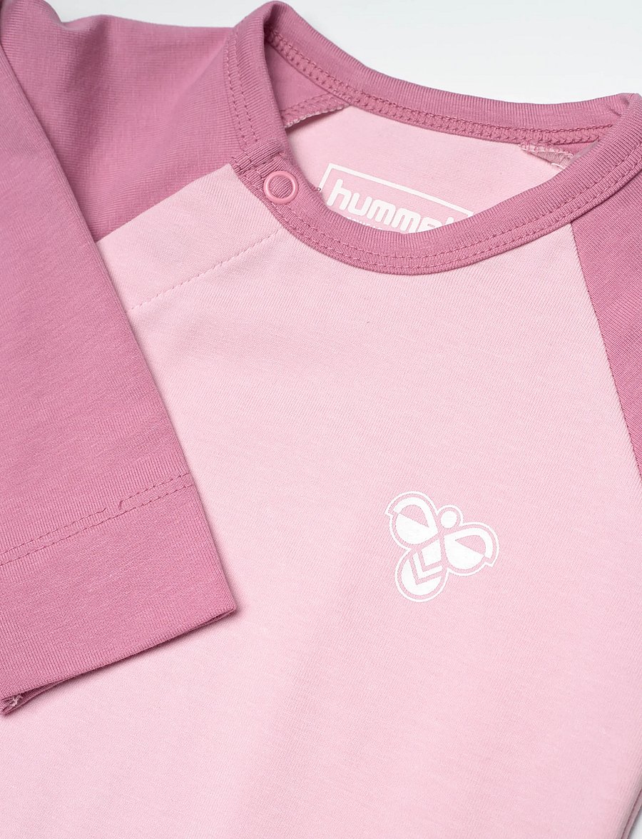 Hummel - hmlMINI RAGLAN BODY L/S BEE - långärmade bodies - polignac - 2
