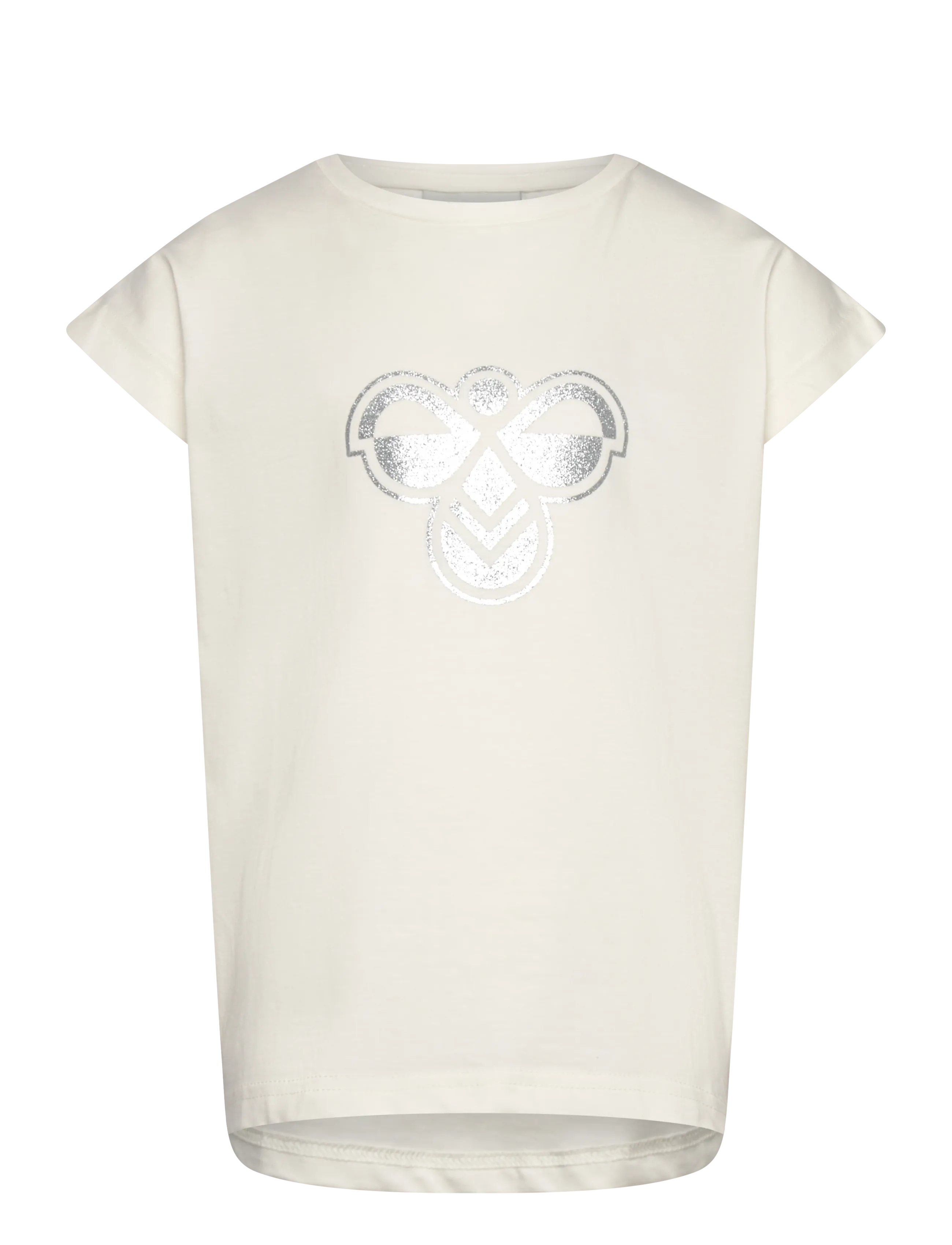 Hummel hmlJR REG T-SHIRT S/L BIG BEE - 4 for 3 - BLANC DE BLANC / cream