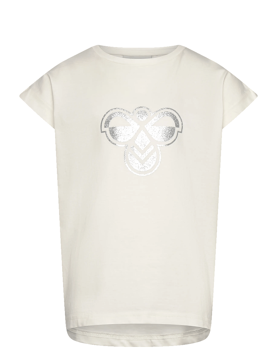Hummel - hmlJR REG T-SHIRT S/L BIG BEE - sportoberteile - blanc de blanc - 0