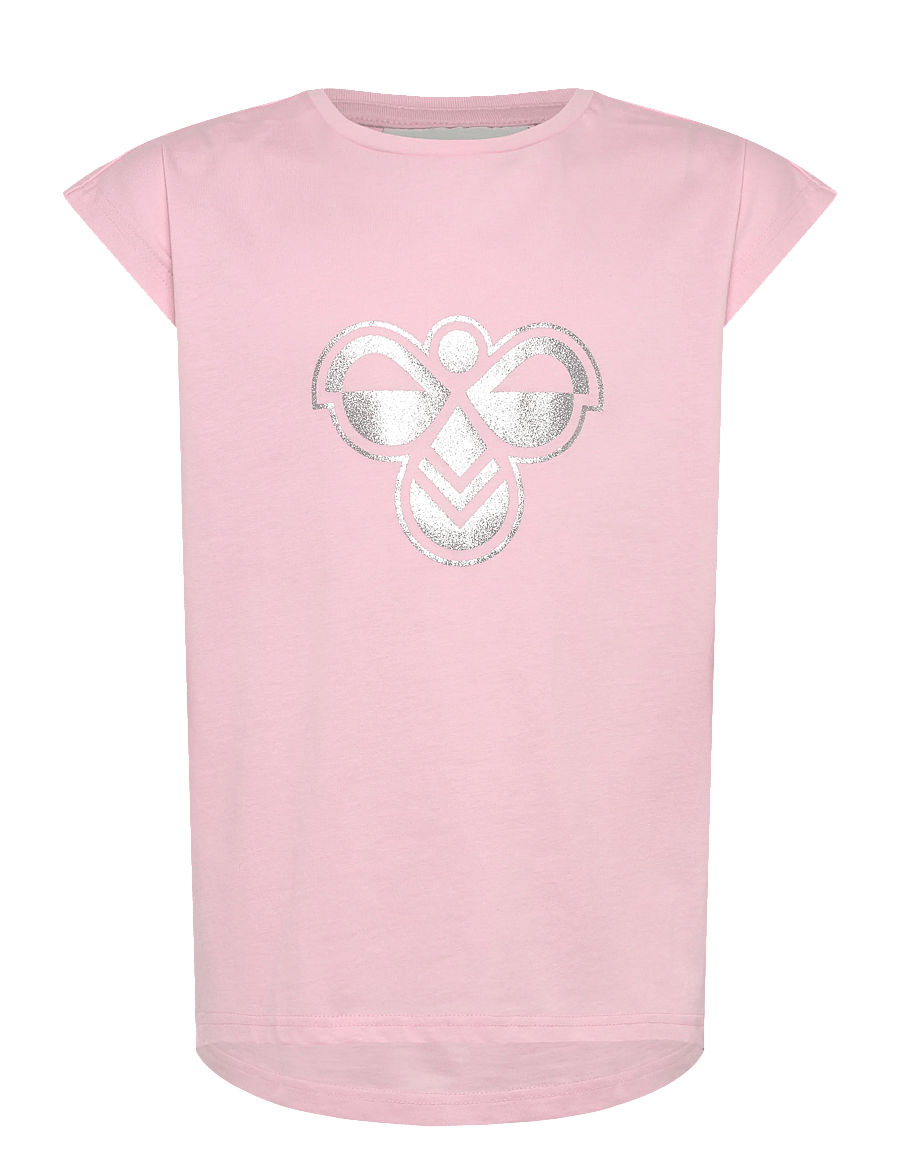 Hummel - hmlJR REG T-SHIRT S/L BIG BEE - sporditopid - roseate spoonbill - 0