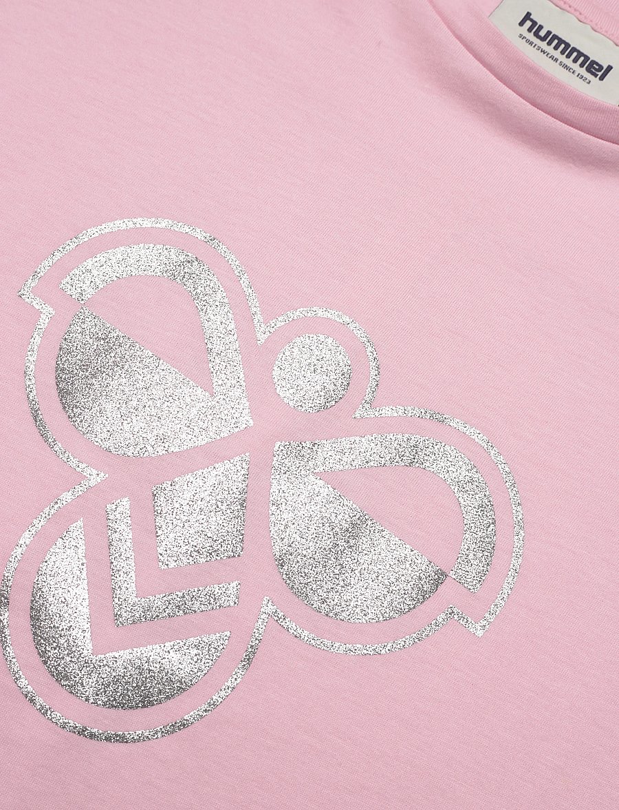 Hummel - hmlJR REG T-SHIRT S/L BIG BEE - sporditopid - roseate spoonbill - 2