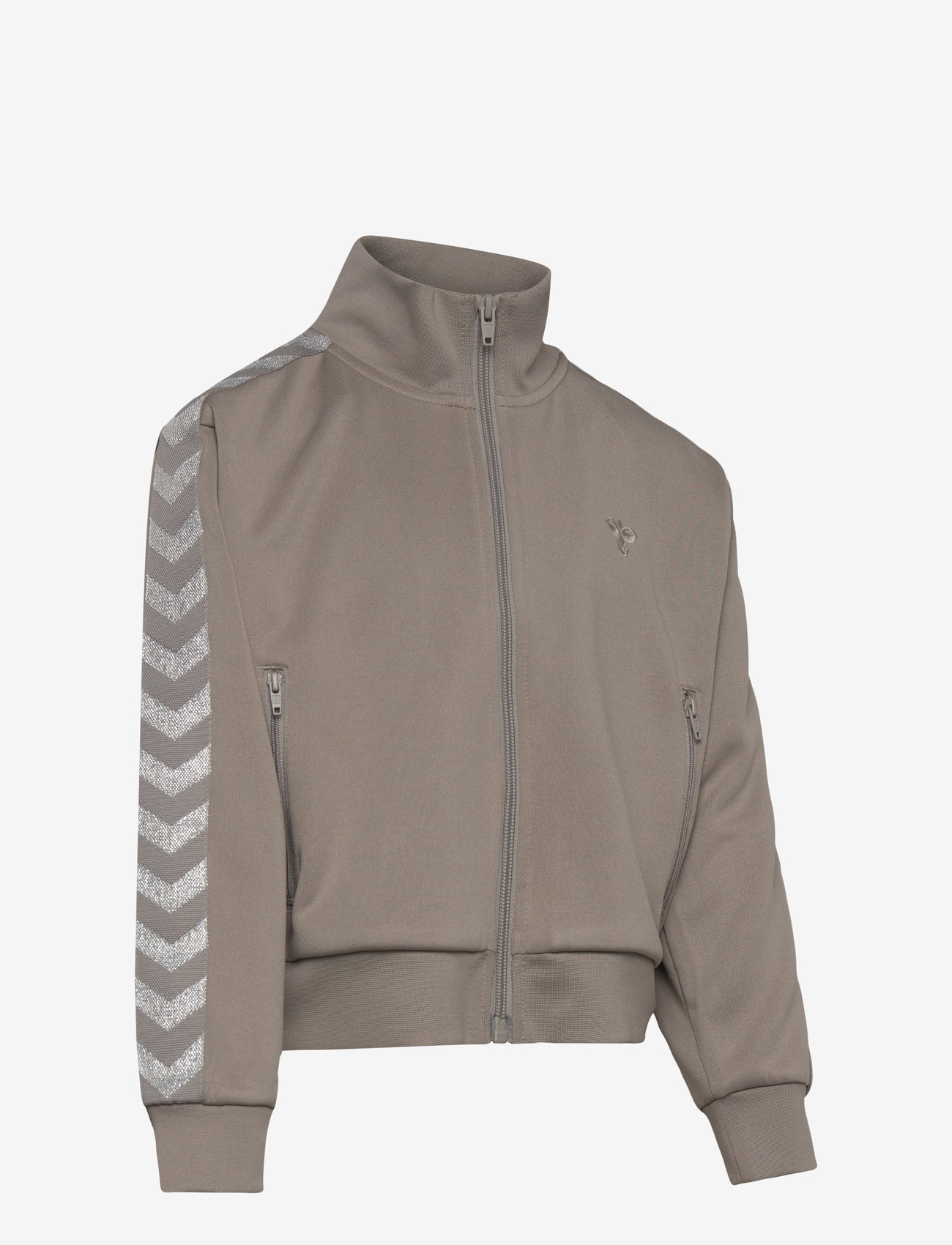 Hummel - hmlJR REG POLY TAPE GIRL ZIP JACKET - outdoor - rock ridge - 2