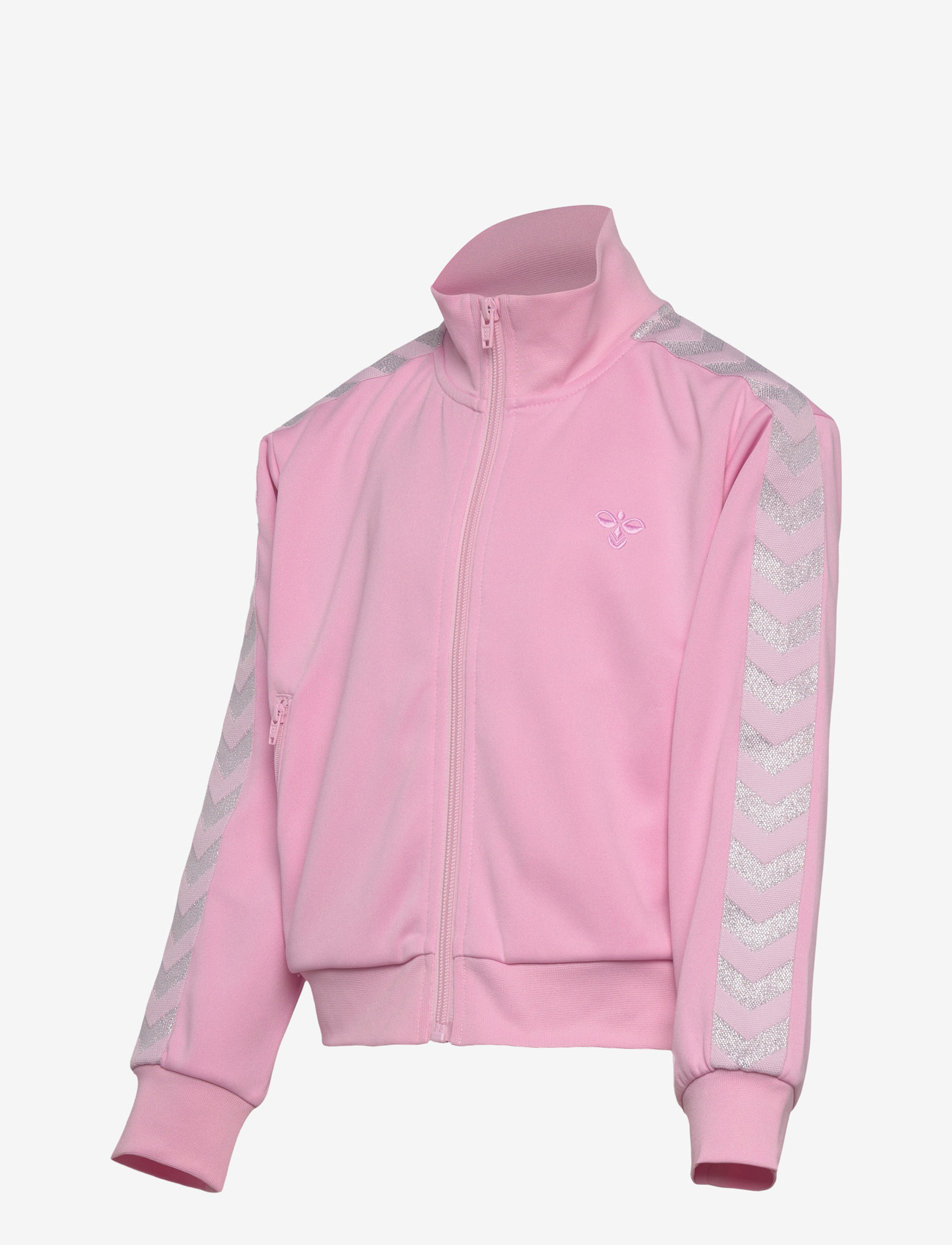 Hummel - hmlJR REG POLY TAPE GIRL ZIP JACKET - outerwear - roseate spoonbill - 3