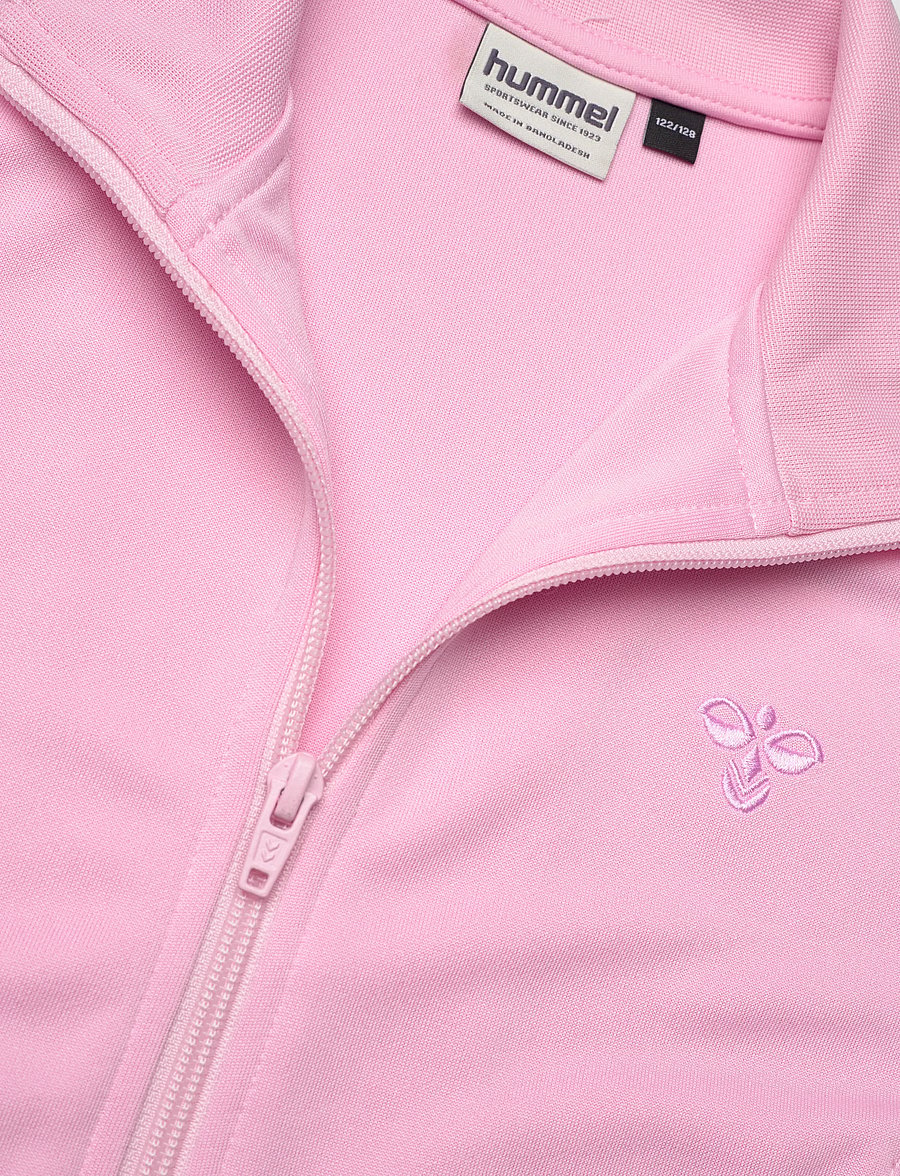Hummel - hmlJR REG POLY TAPE GIRL ZIP JACKET - outerwear - roseate spoonbill - 4