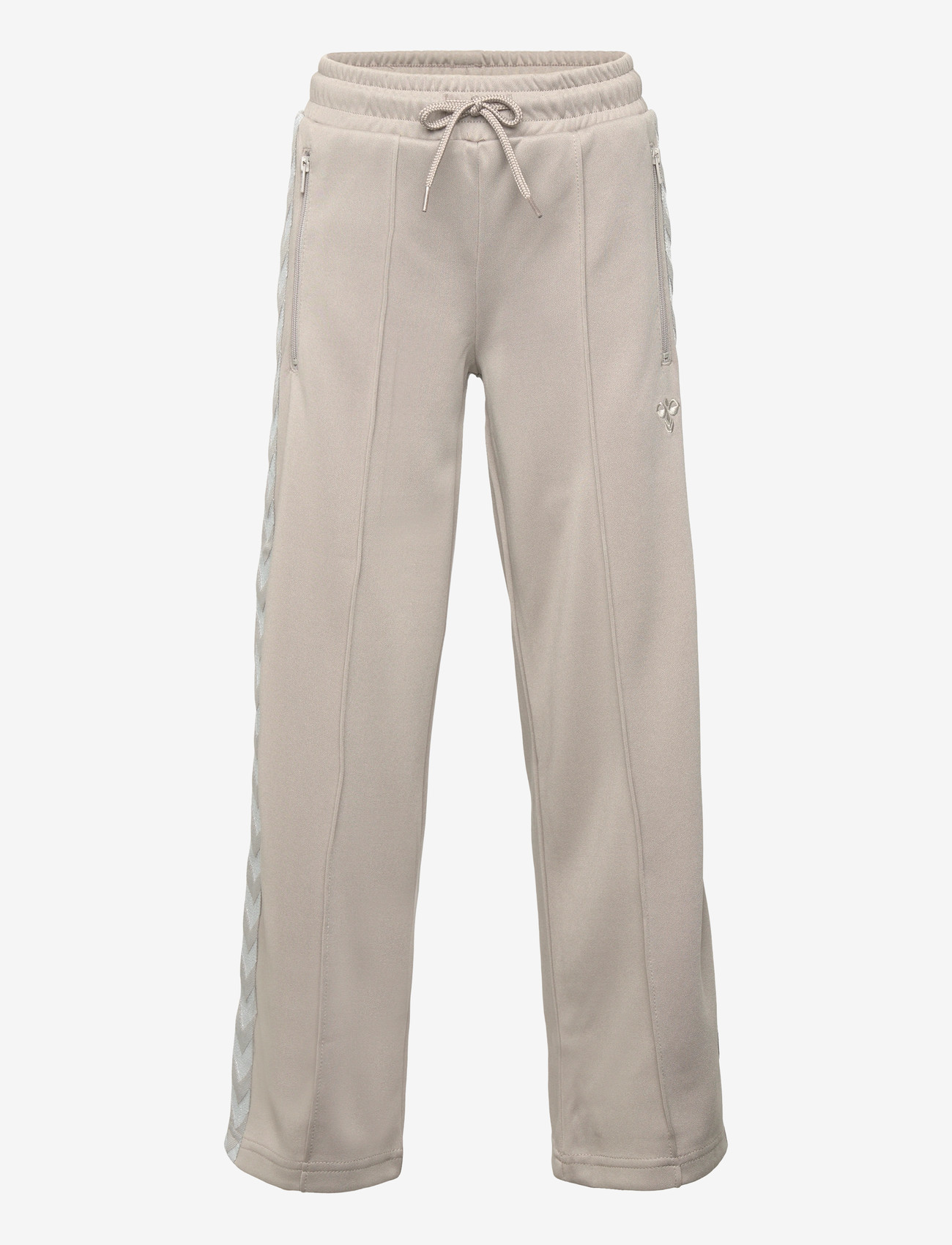 Hummel - hmlJR WIDE LEG POLY TAPE PANTS - sweatpants - rock ridge - 0