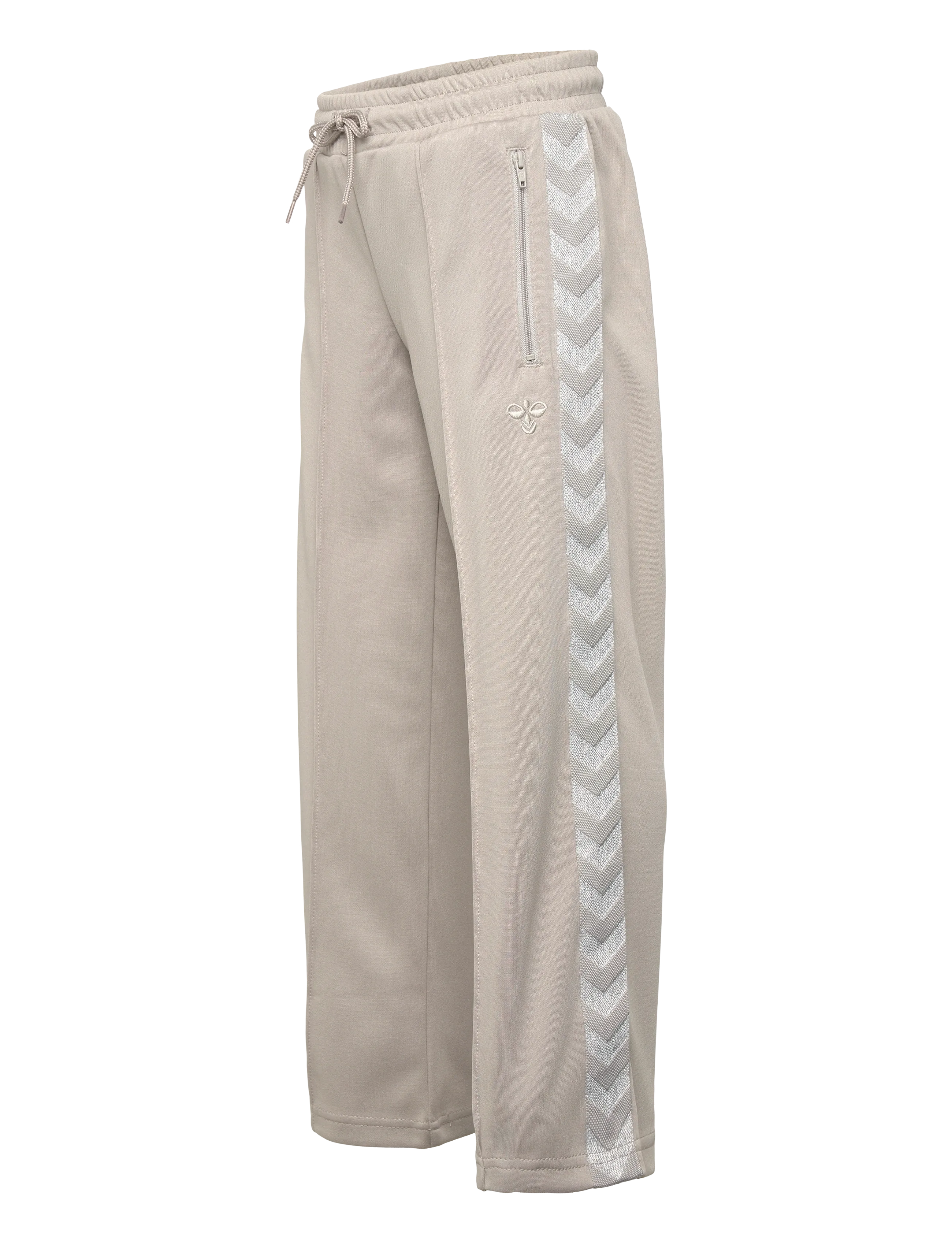 Hummel - hmlJR WIDE LEG POLY TAPE PANTS - sweatpants - rock ridge - 2