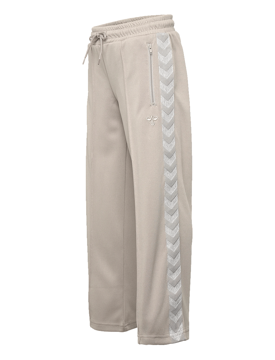 Hummel - hmlJR WIDE LEG POLY TAPE PANTS - jogginghosen - rock ridge - 2