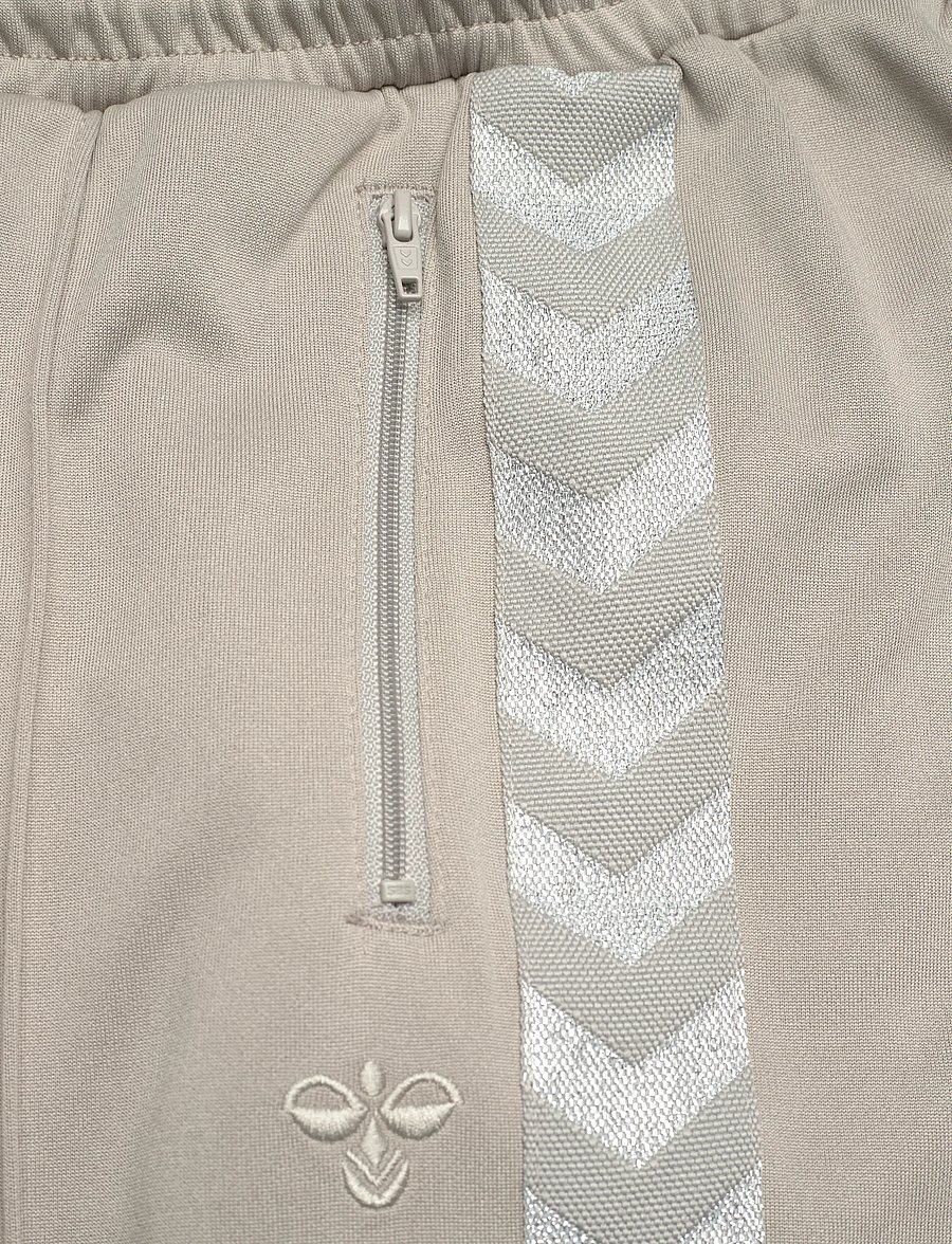 Hummel - hmlJR WIDE LEG POLY TAPE PANTS - jogginghosen - rock ridge - 4