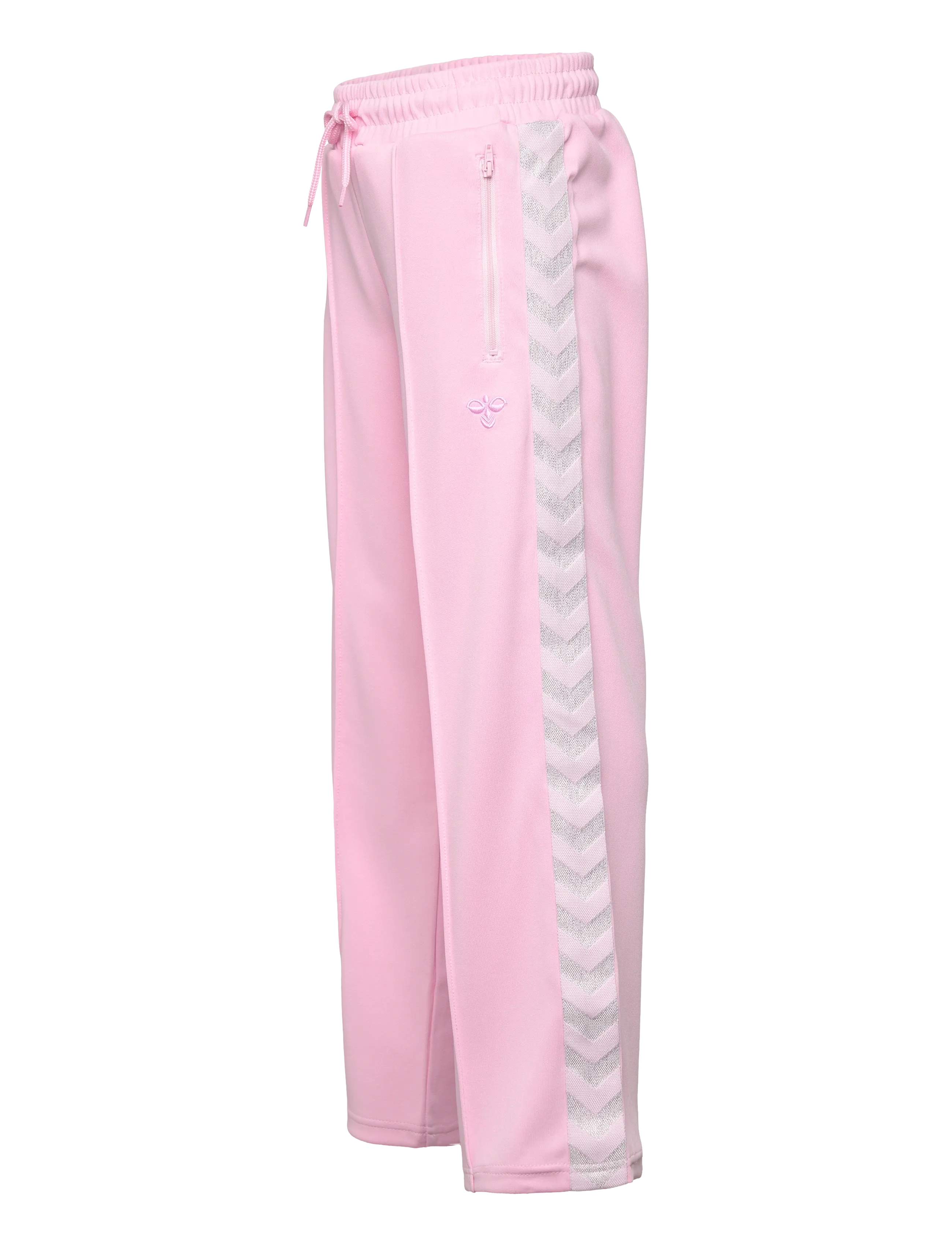 Hummel - hmlJR WIDE LEG POLY TAPE PANTS - gode sommertilbud - roseate spoonbill - 2