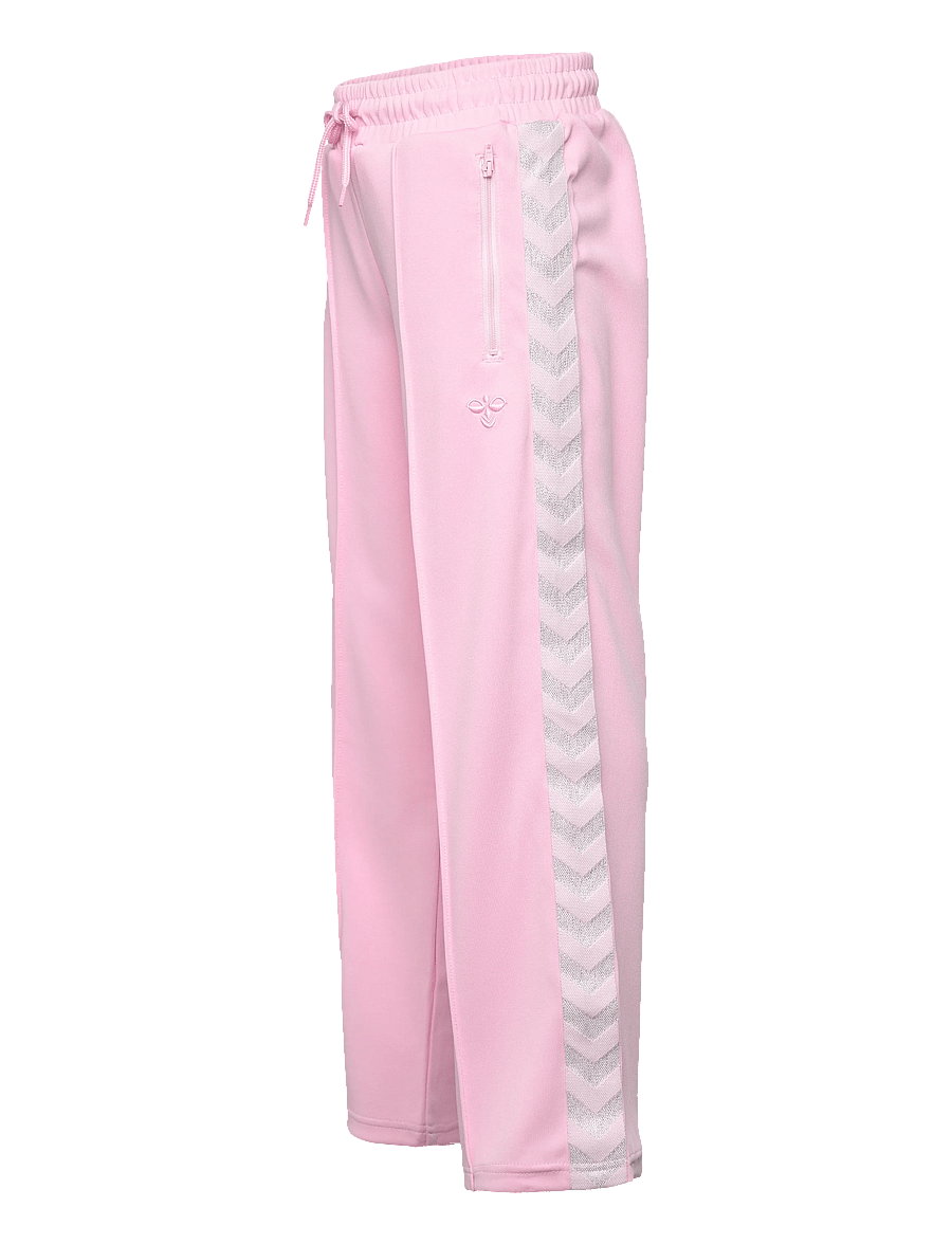 Hummel - hmlJR WIDE LEG POLY TAPE PANTS - sweatpants - roseate spoonbill - 2
