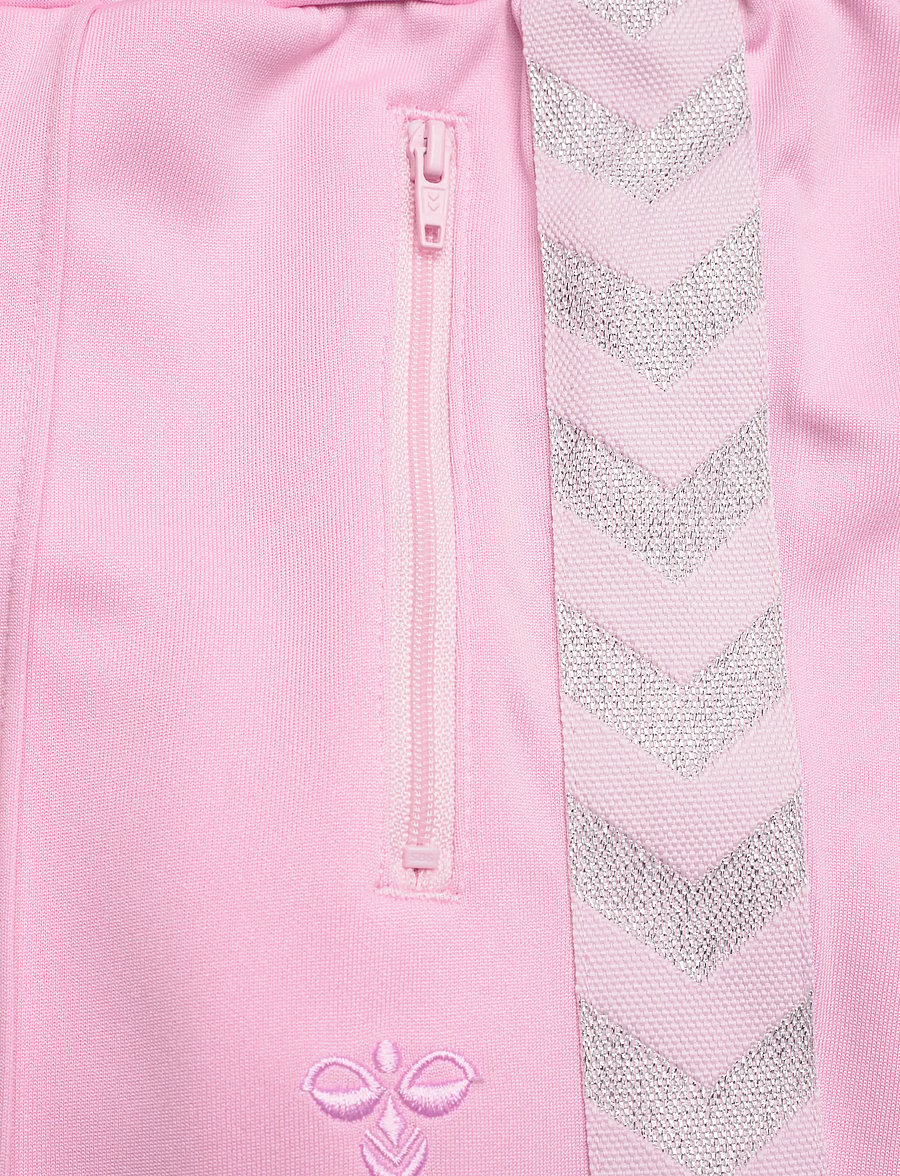 Hummel - hmlJR WIDE LEG POLY TAPE PANTS - sweatpants - roseate spoonbill - 4