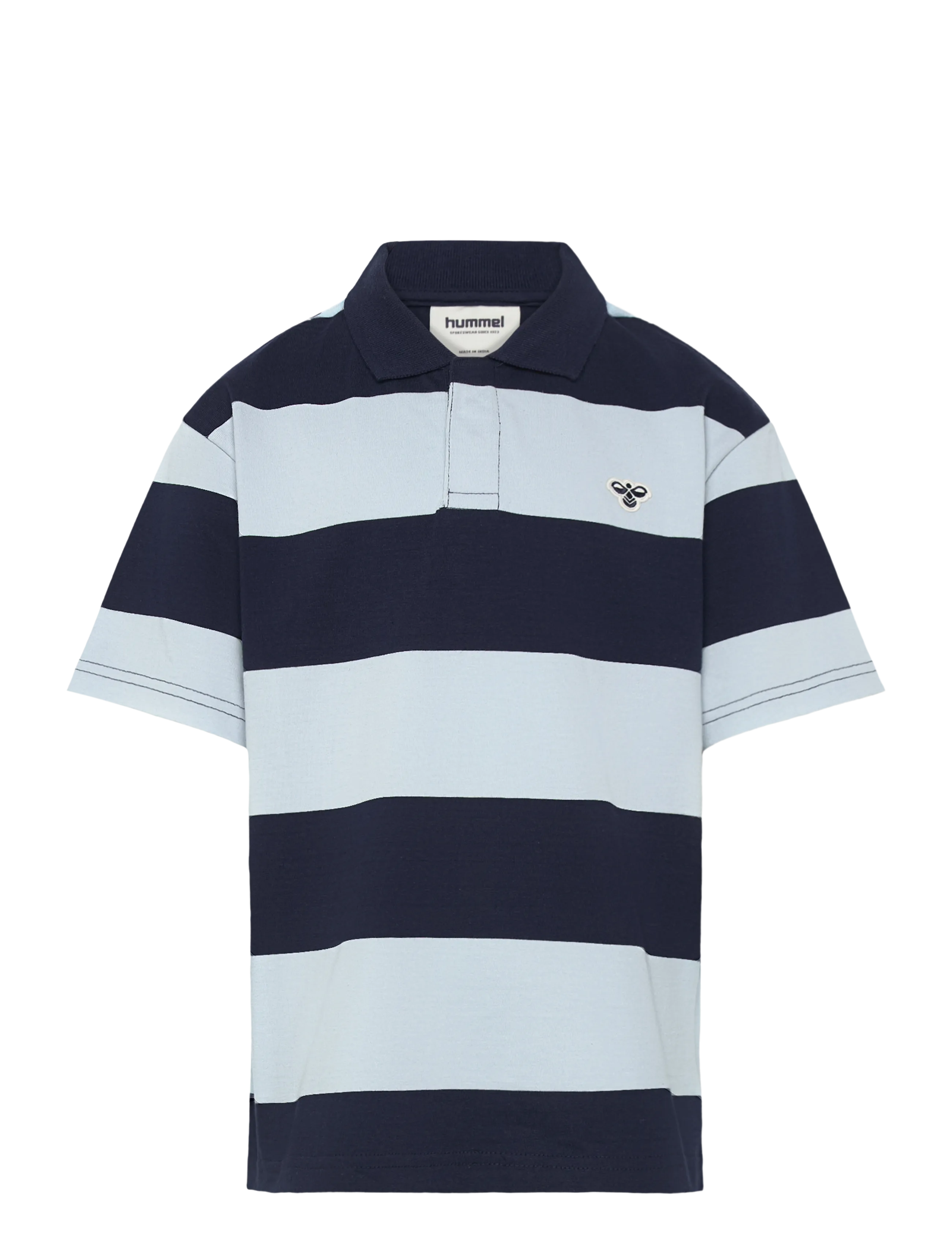 Hummel hmlJR LOOSE STRIPED POLO S/S BEE - Neuheiten - DRESS BLUES / navy