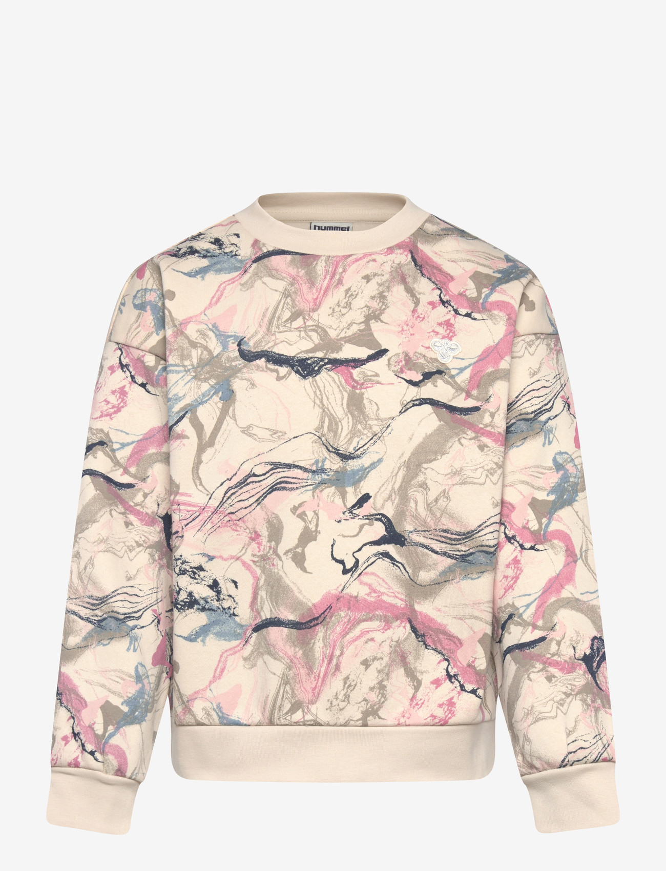 Hummel - hmlJR LOOSE AOP SWEATSHIRT - sweatshirts - silver birch - 0