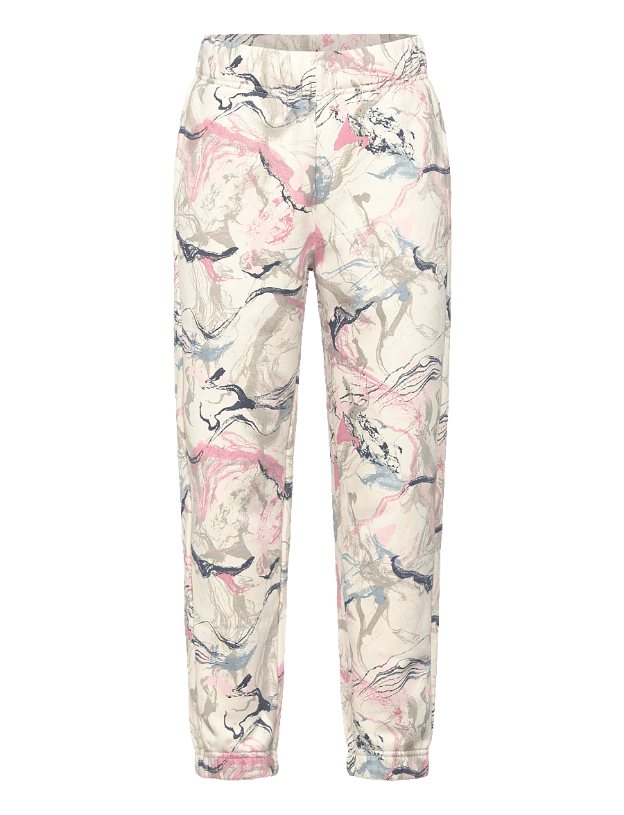 Hummel - hmlJR LOOSE AOP ADJ WAIST PANTS - jogginghosen - silver birch - 0
