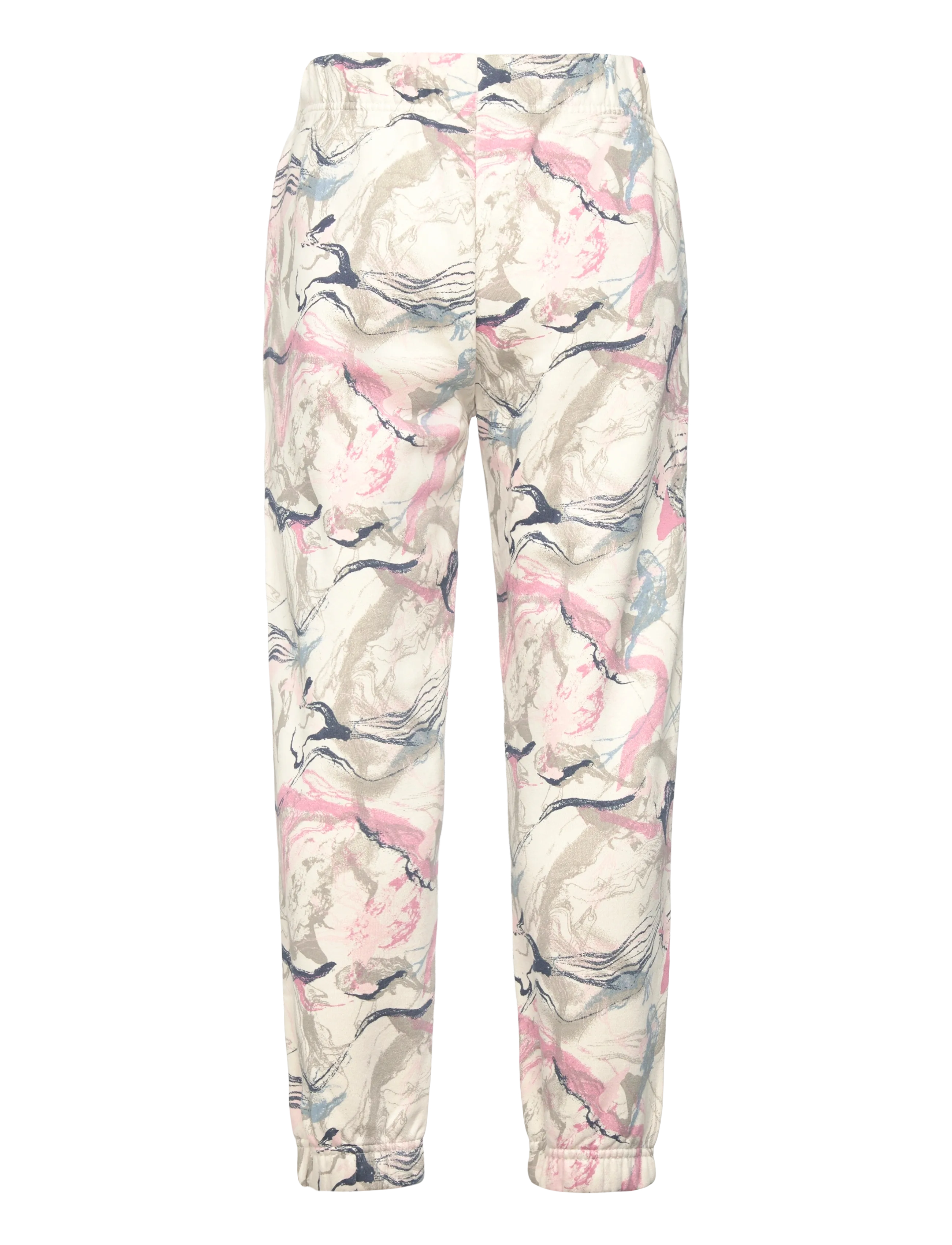Hummel - hmlJR LOOSE AOP ADJ WAIST PANTS - collegehousut - silver birch - 1