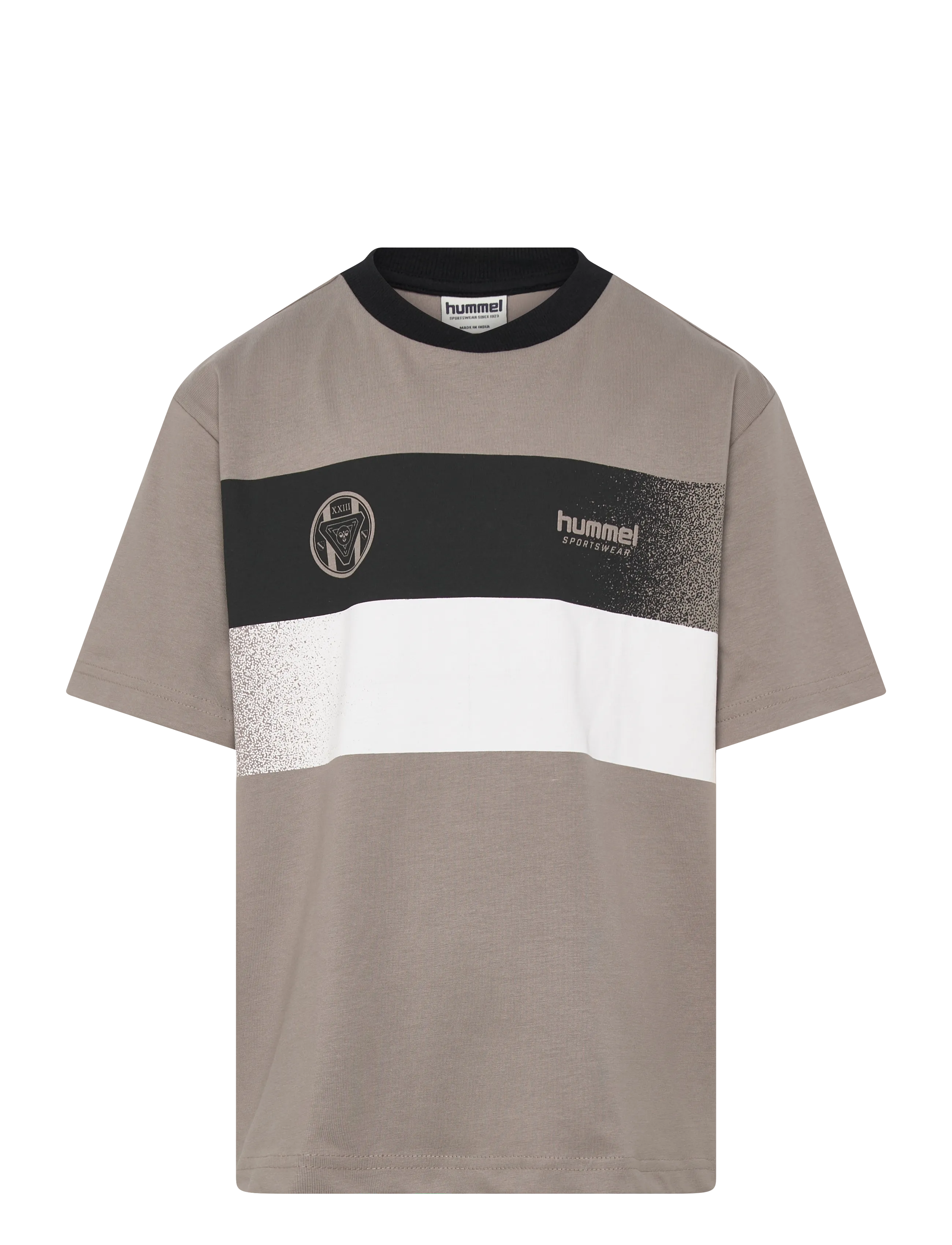 Hummel hmlJR LOOSE CHANGE T-SHIRT SS - Hummel - ROCK RIDGE / grey