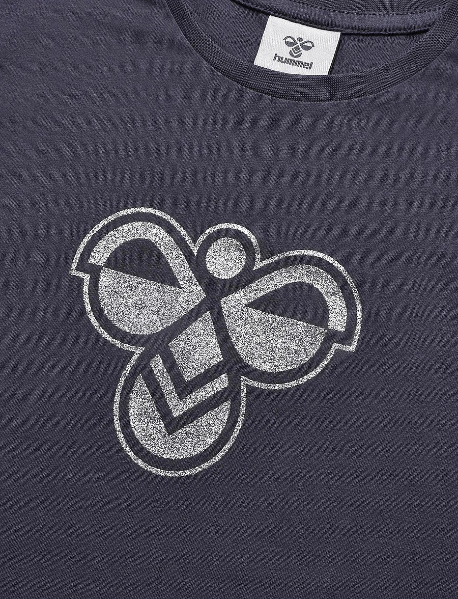 Hummel - hmlJR RUFFLE T-SHIRT SS BIG BEE - short-sleeved t-shirts - ombre blue - 2