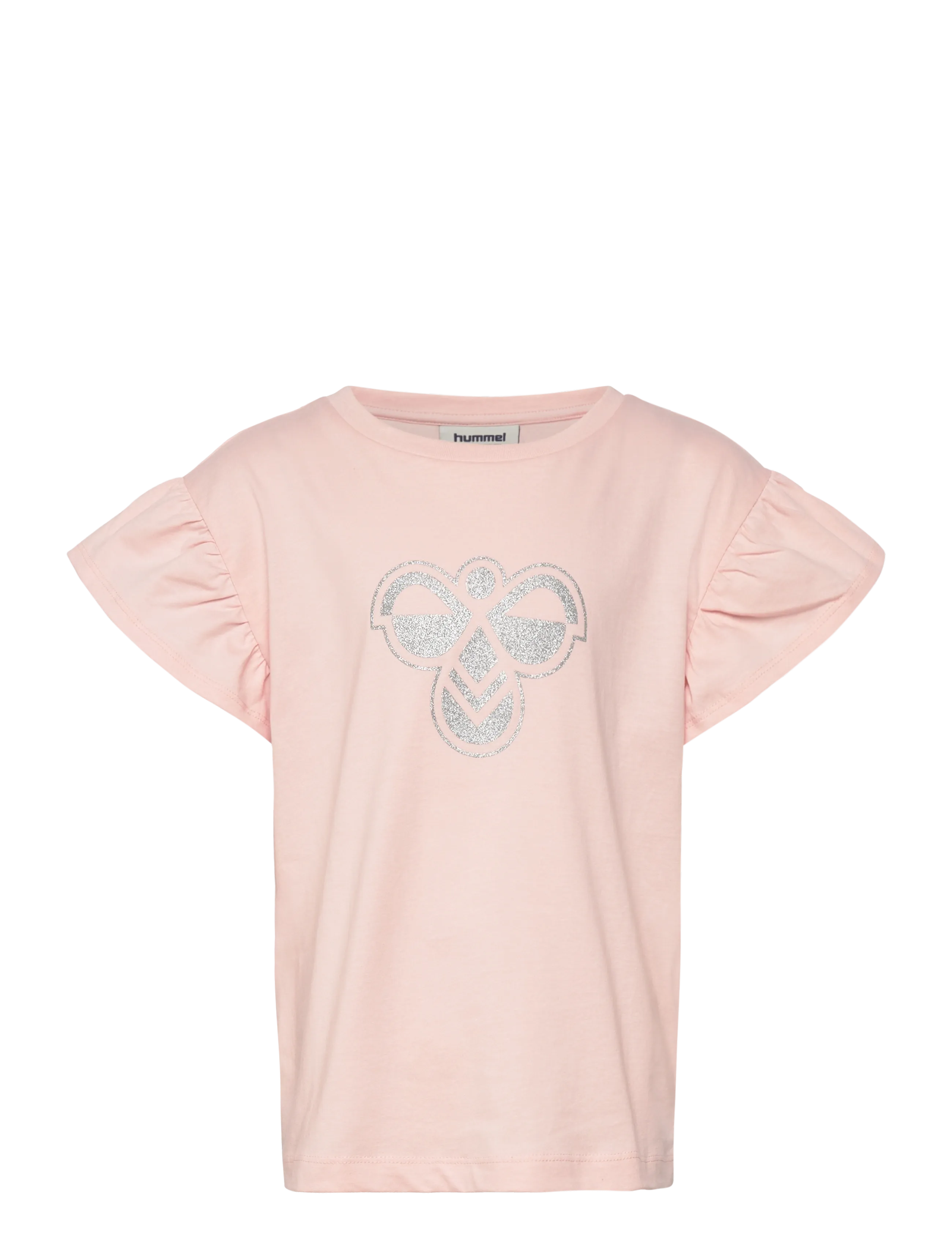 HUMMEL Hmljr Ruffle T-Shirt Ss Big Bee Pink - 158/164 - Kinder