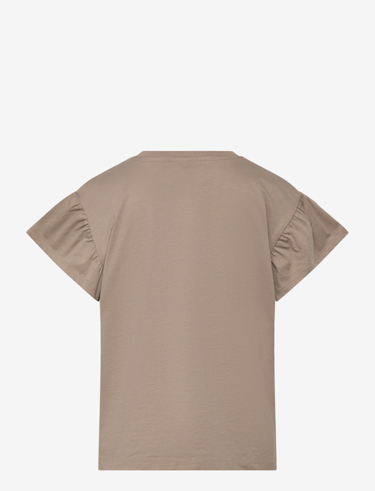 Hummel - hmlJR RUFFLE T-SHIRT SS BIG BEE - kortærmede t-shirts - rock ridge - 1