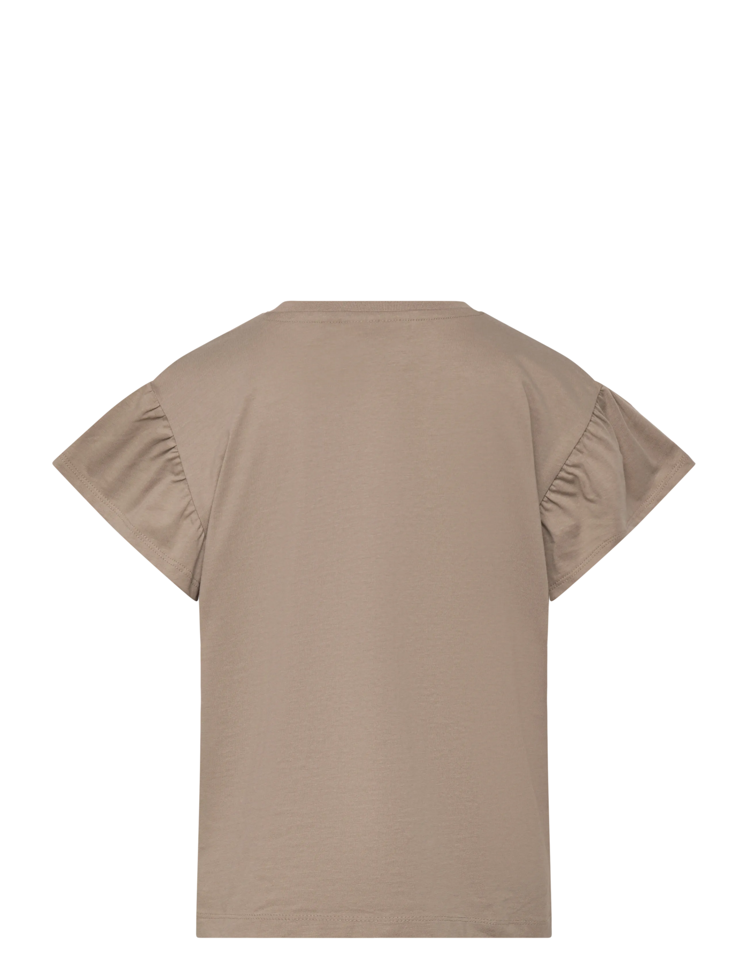 Hummel - hmlJR RUFFLE T-SHIRT SS BIG BEE - kortærmede t-shirts - rock ridge - 1