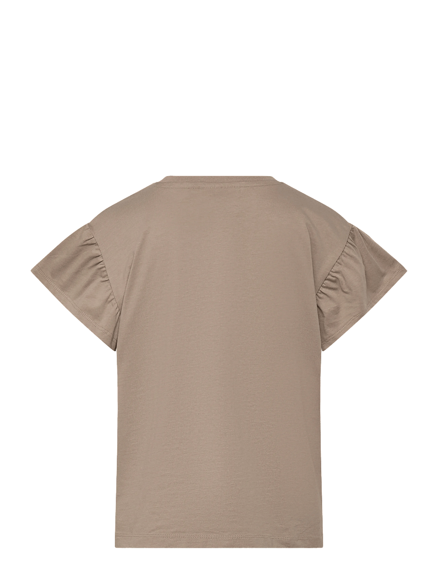 Hummel - hmlJR RUFFLE T-SHIRT SS BIG BEE - short-sleeved t-shirts - rock ridge - 1