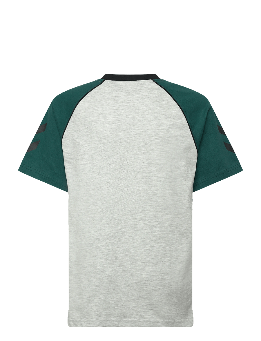 Hummel - hmlJR REG V-NECK T-SHIRT SS - sportstoppe - light grey melange - 1