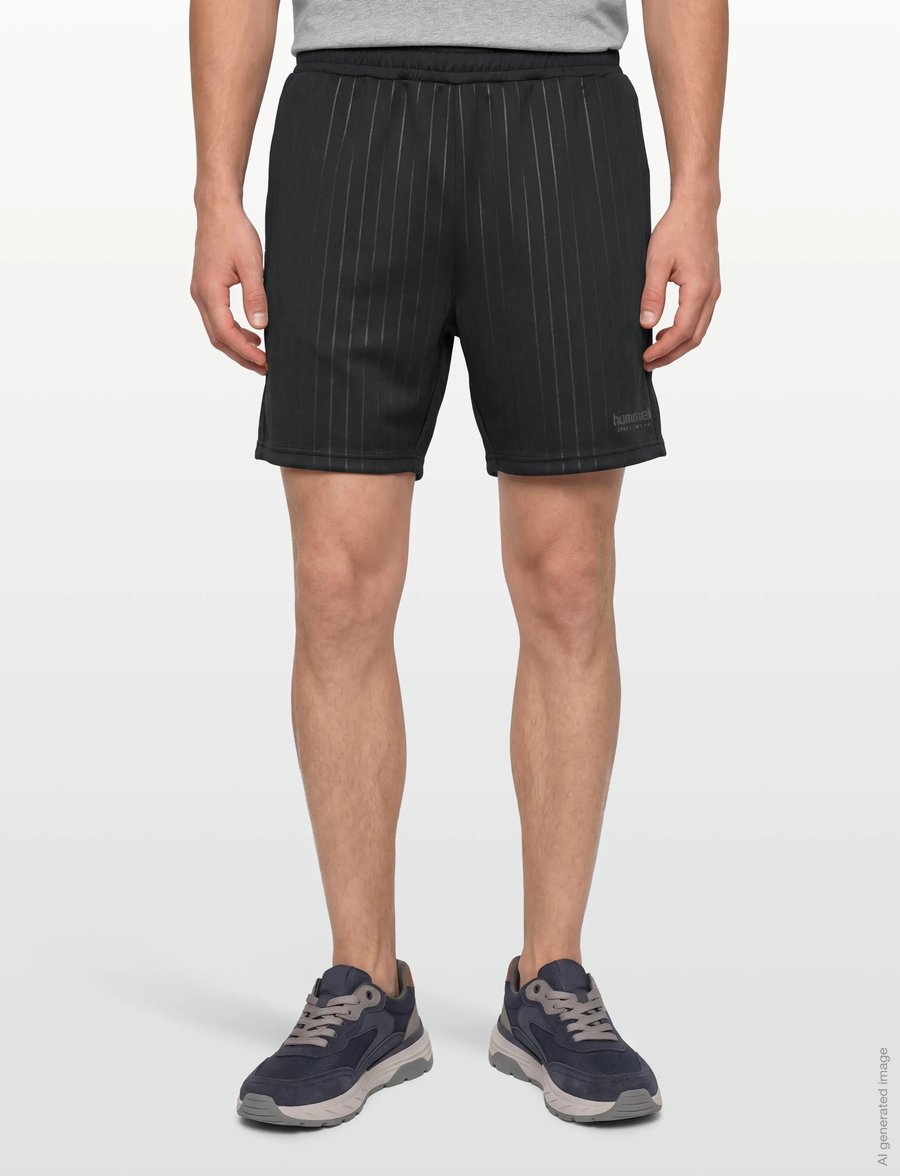 Hummel - hmlSTRIPE SHORTS - träningsshorts - black - 3