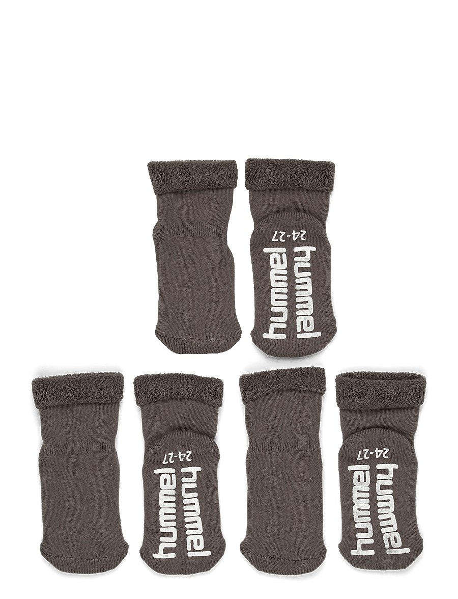 Hummel - hmlMINI NON SLIP 3-PACK SOCK - strumpor - dark gull gray - 0