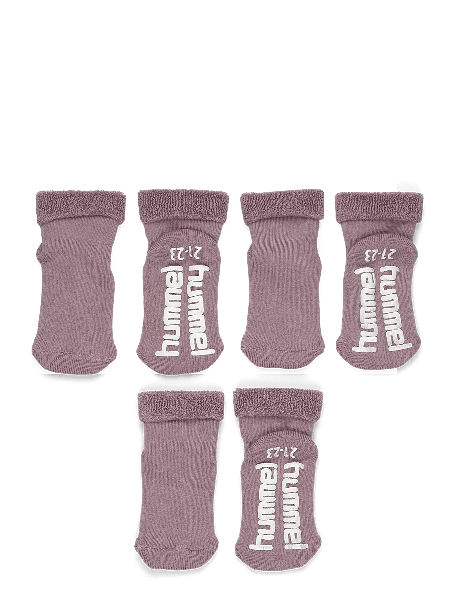 Hummel - hmlMINI NON SLIP 3-PACK SOCK - strümpfe - sea fog - 0