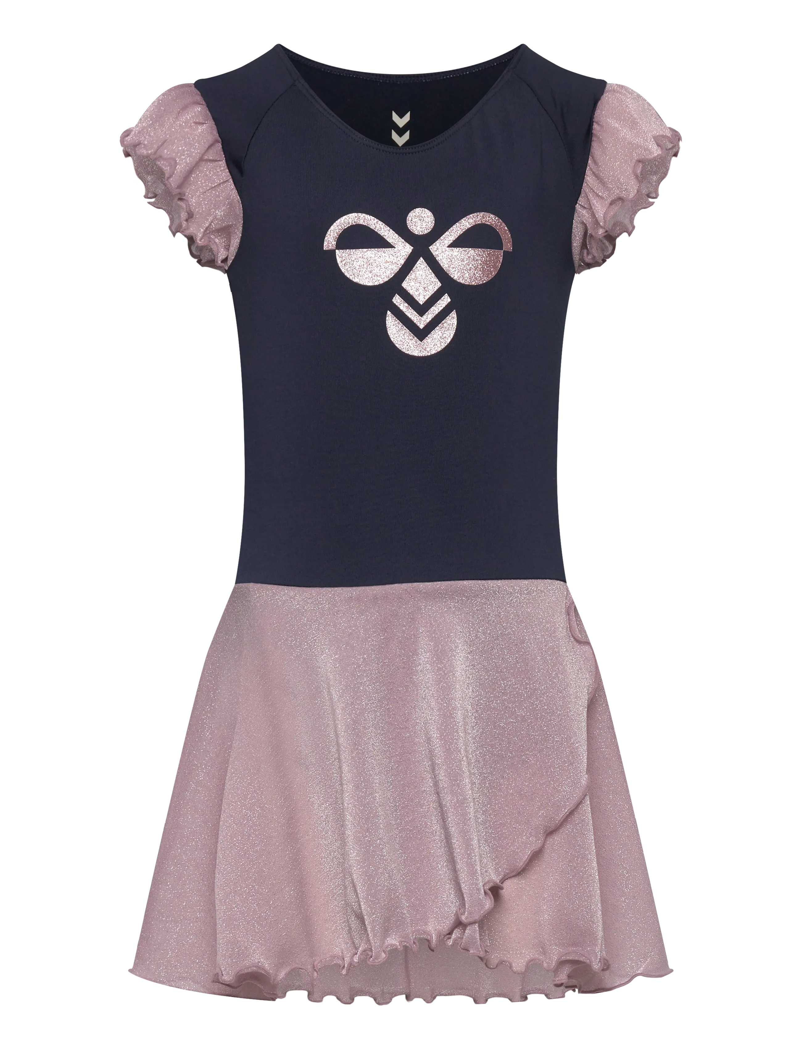 Hummel hmlJR MIX GLITTER DRESS - Tøj - BLACK IRIS / navy