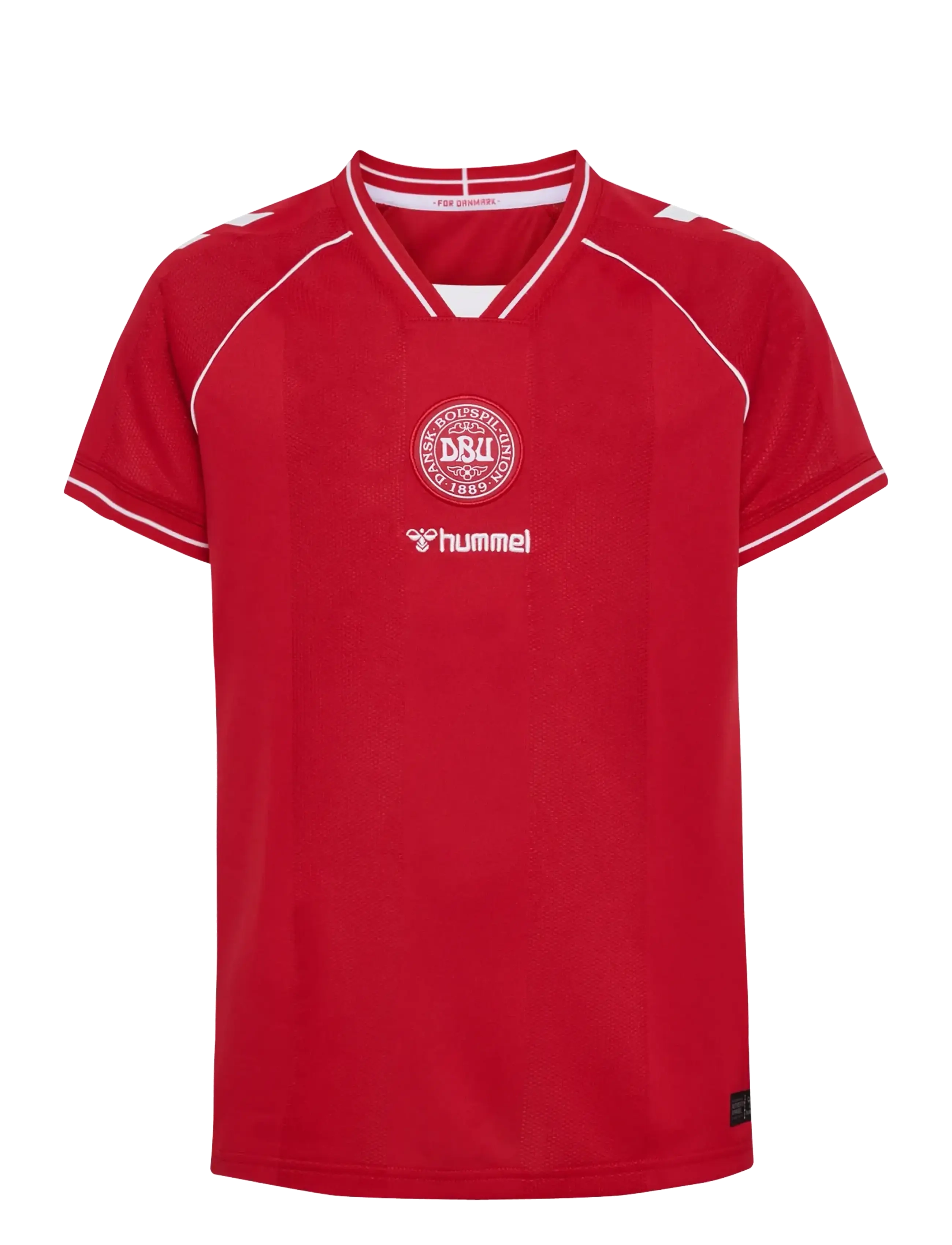 Hummel Dbu 26 Home Jersey S/S Kids, Børn, Børne Kortærmet Fodboldtrøje, Rød, Str: 128