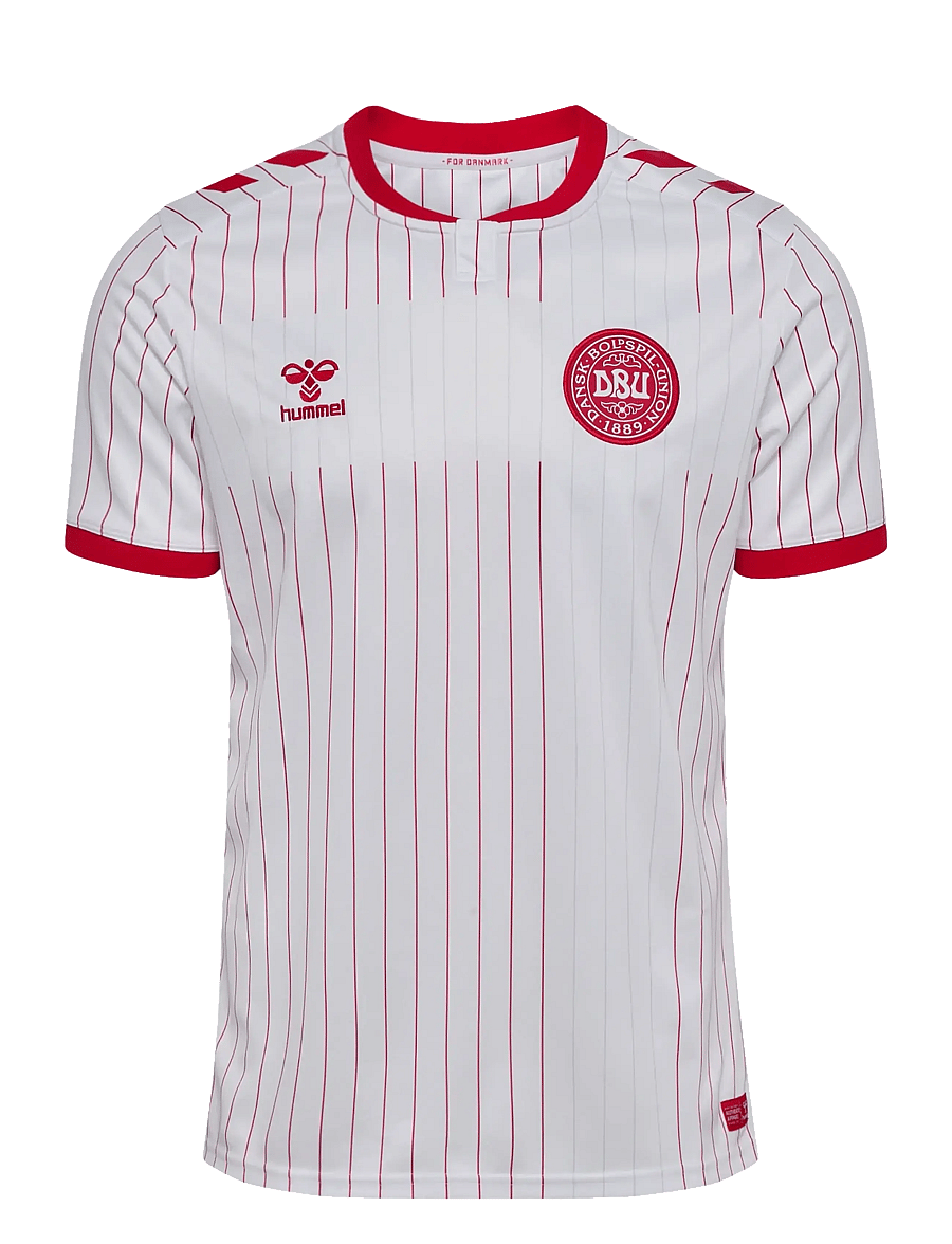 Hummel - DBU 26 AWAY JERSEY S/S - fotbollströjor - white - 0
