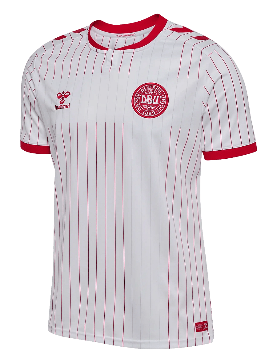 Hummel - DBU 26 AWAY JERSEY S/S - fotbollströjor - white - 1