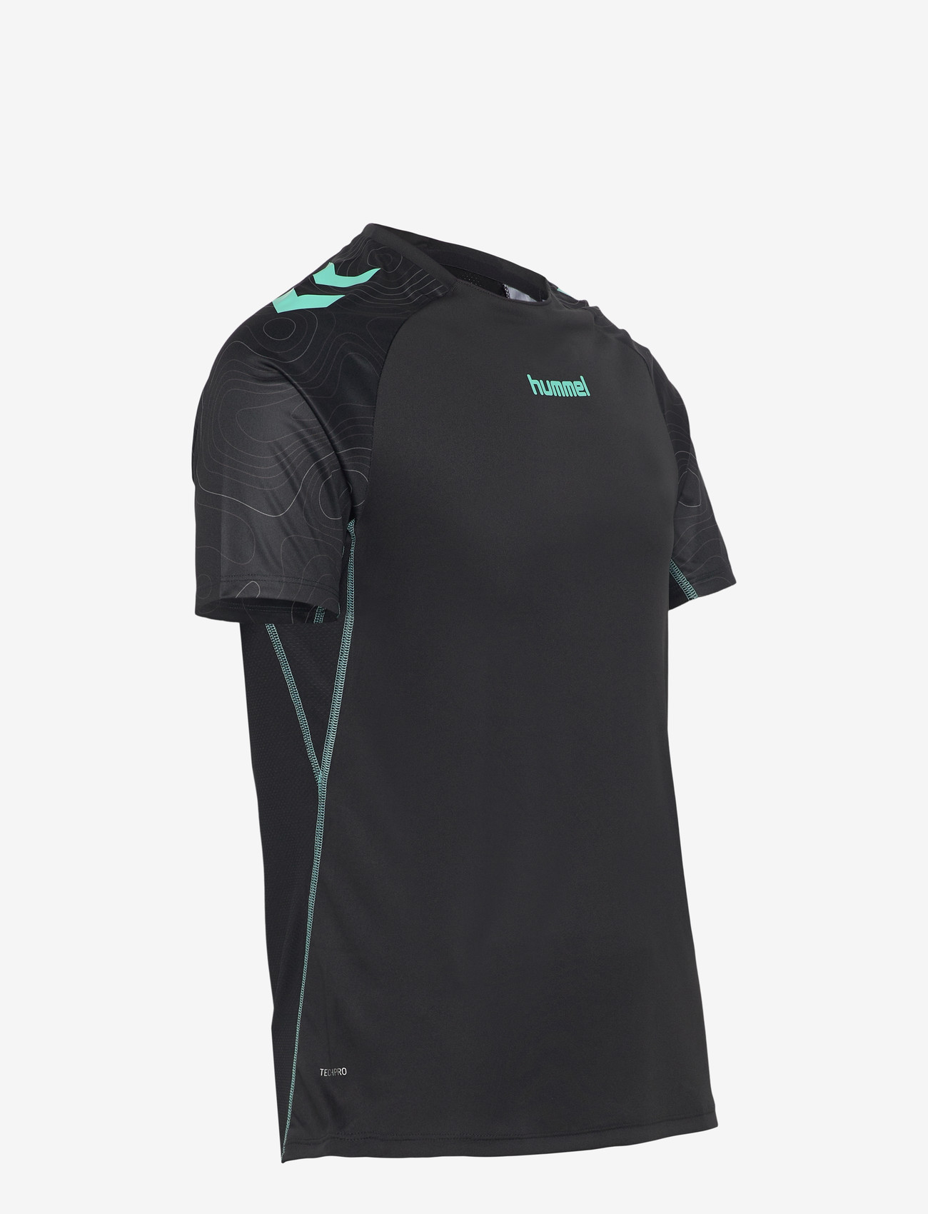 Hummel - hmlBLAZE 2.0 TRAINING JERSEY S/S - tops & t-shirts - black/pool blue - 2