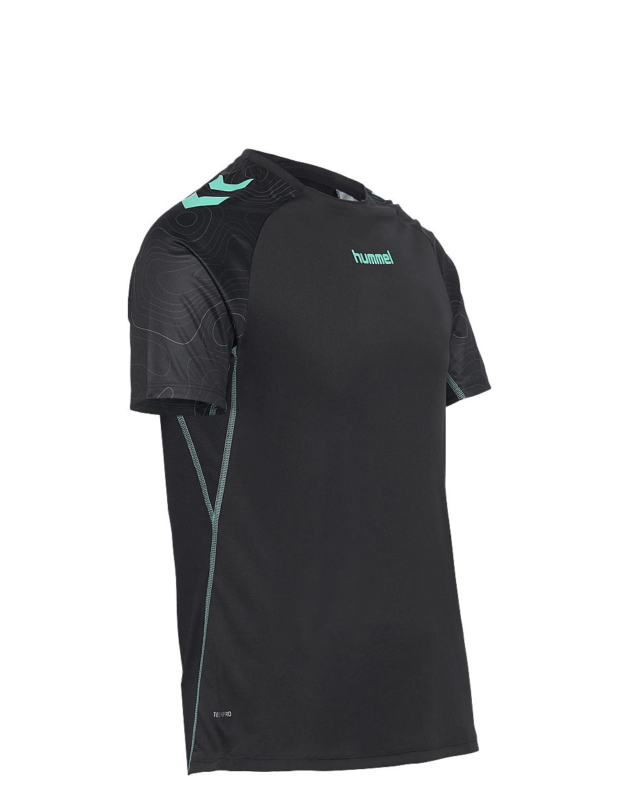 Hummel - hmlBLAZE 2.0 TRAINING JERSEY S/S - oberteile & t-shirts - black/pool blue - 2