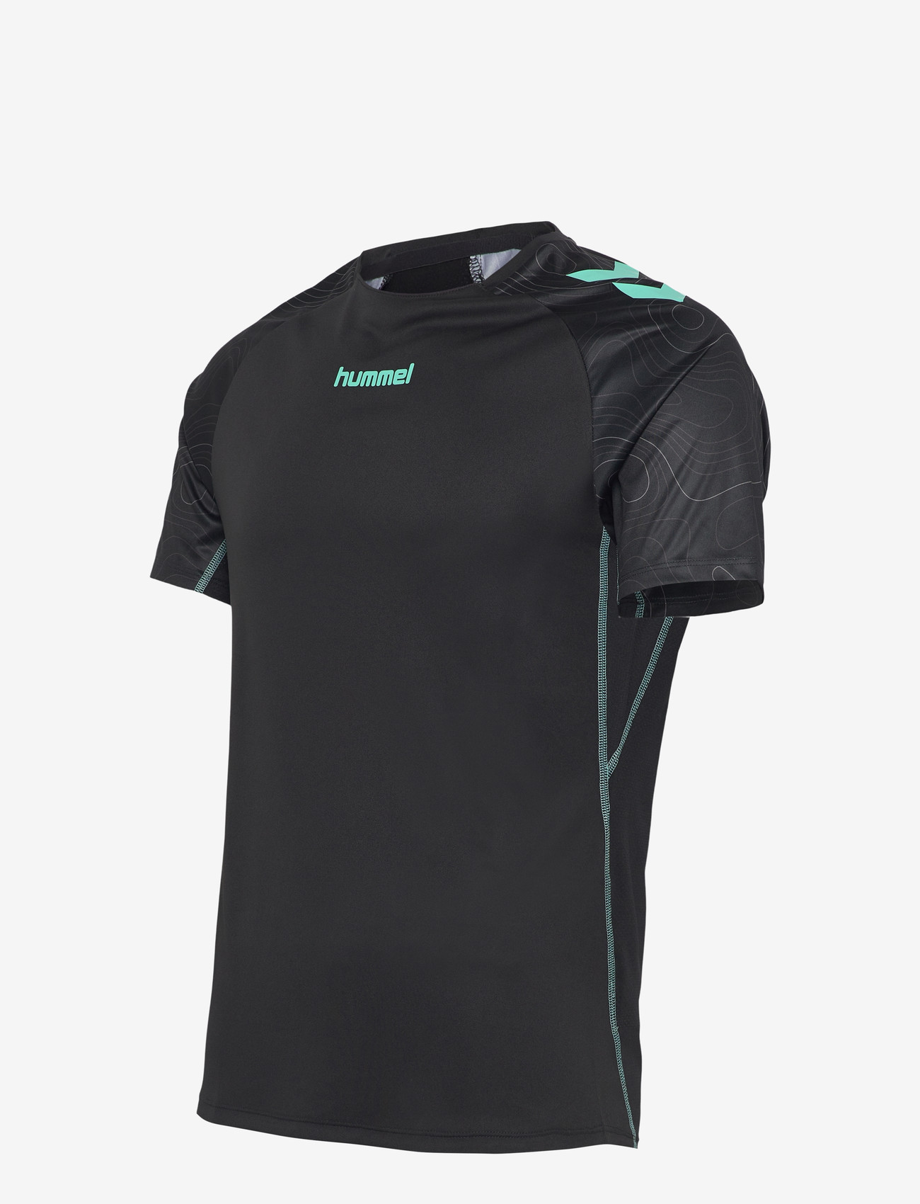 Hummel - hmlBLAZE 2.0 TRAINING JERSEY S/S - tops & t-shirts - black/pool blue - 3