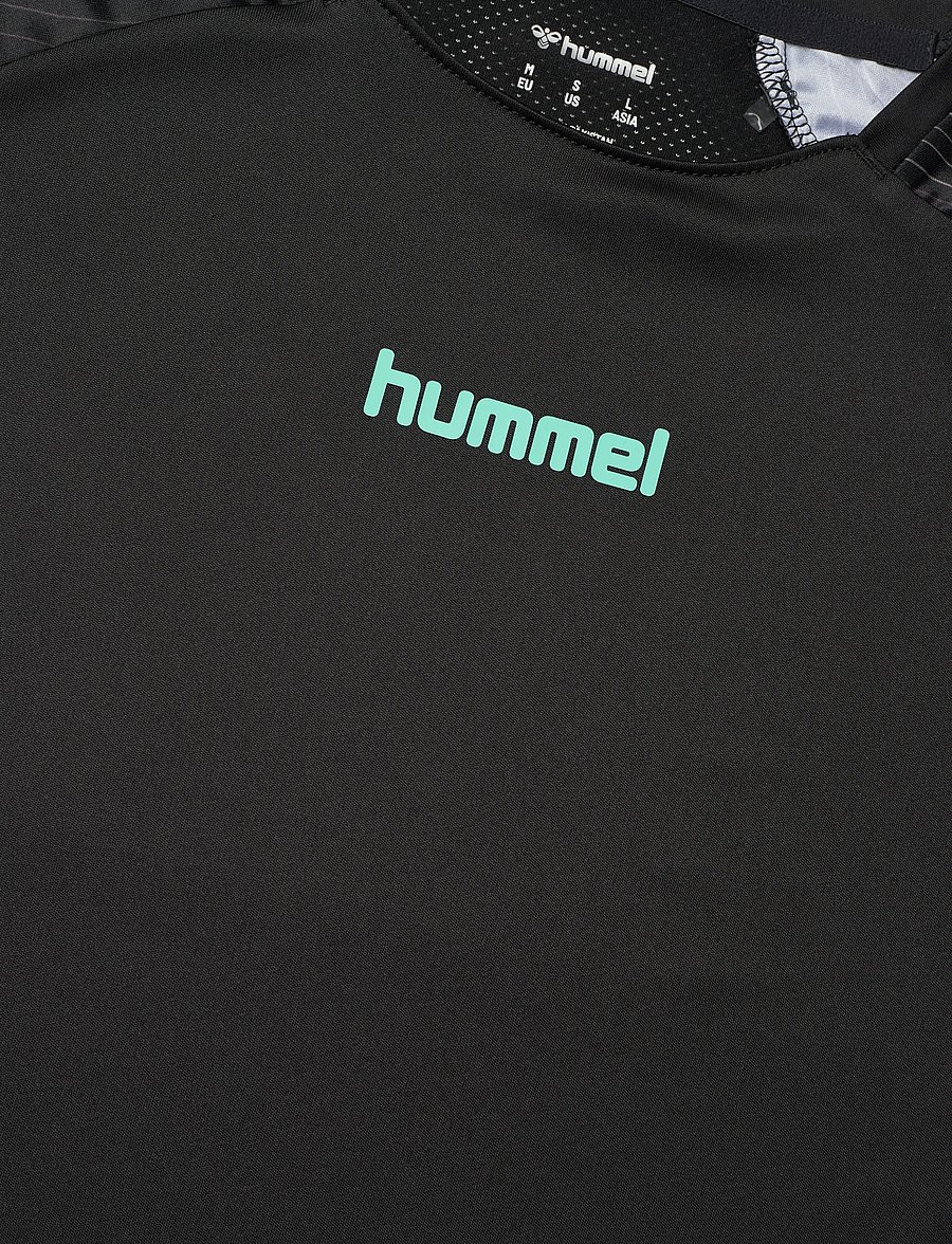 Hummel - hmlBLAZE 2.0 TRAINING JERSEY S/S - oberteile & t-shirts - black/pool blue - 4