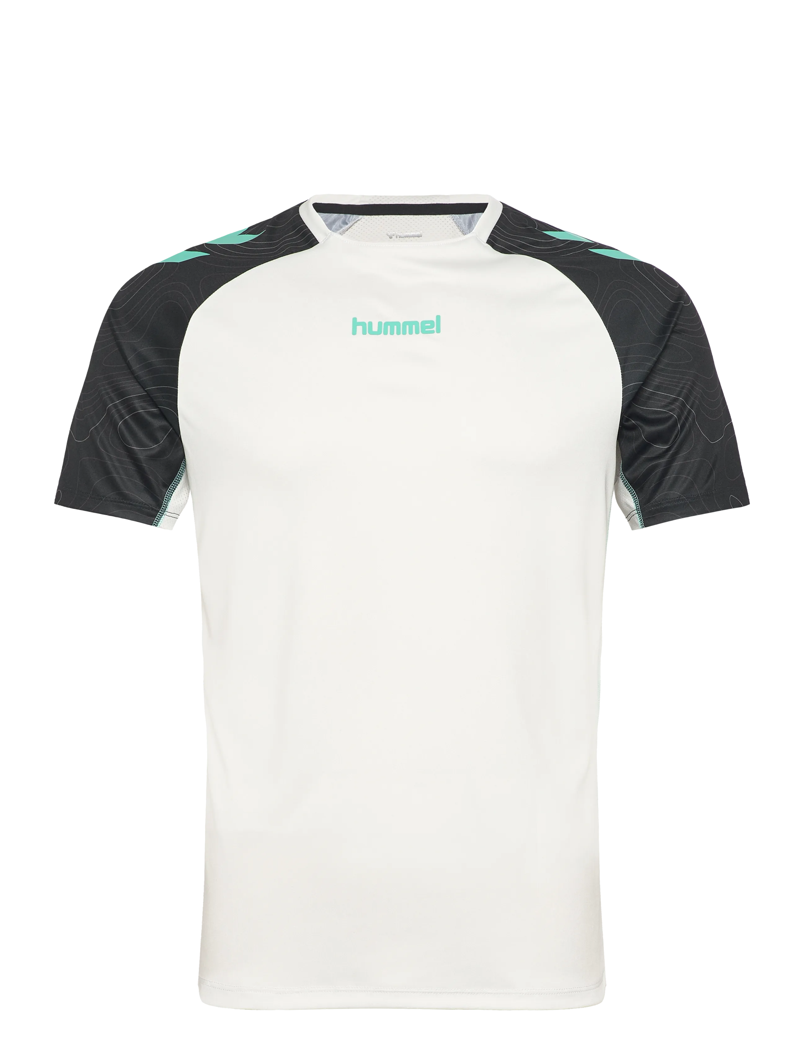 Hummel hmlBLAZE 2.0 TRAINING JERSEY S/S - 4 for 3 - VAPOROUS GRAY/POOL BLUE / white
