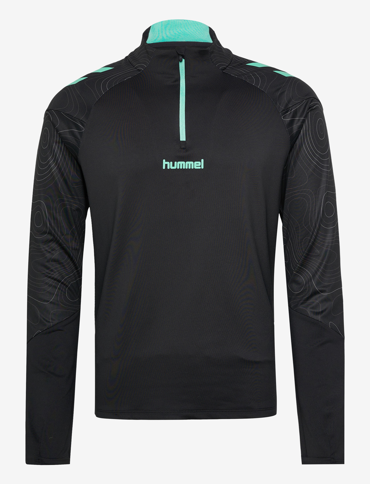 Hummel - hmlBLAZE 2.0 TRAINING HALF ZIP - fleece & midlayer - black/pool blue - 0