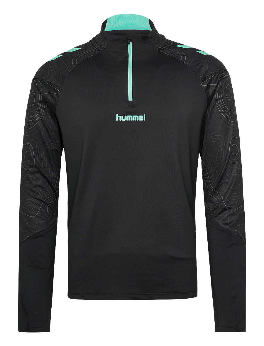 Hummel - hmlBLAZE 2.0 TRAINING HALF ZIP - kampsunid ja vahekihid - black/pool blue - 0