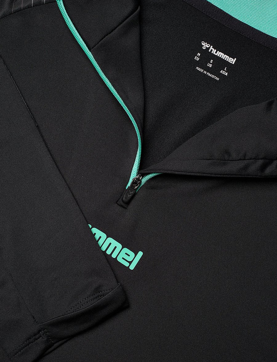 Hummel - hmlBLAZE 2.0 TRAINING HALF ZIP - kampsunid ja vahekihid - black/pool blue - 2