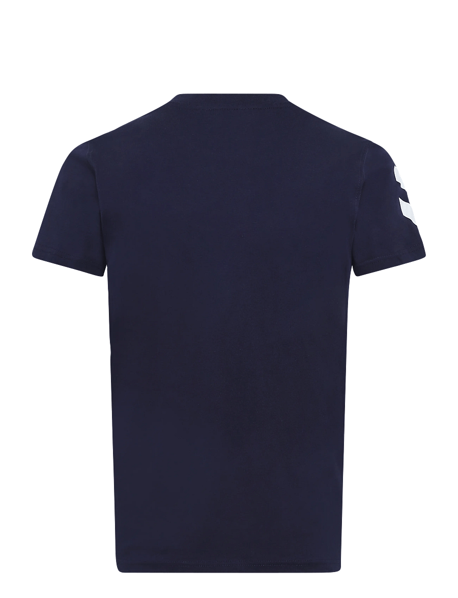 Hummel - hmlGO 2.0 CHEVRON T-SHIRT S/S KIDS - kortærmede t-shirts - marine - 1