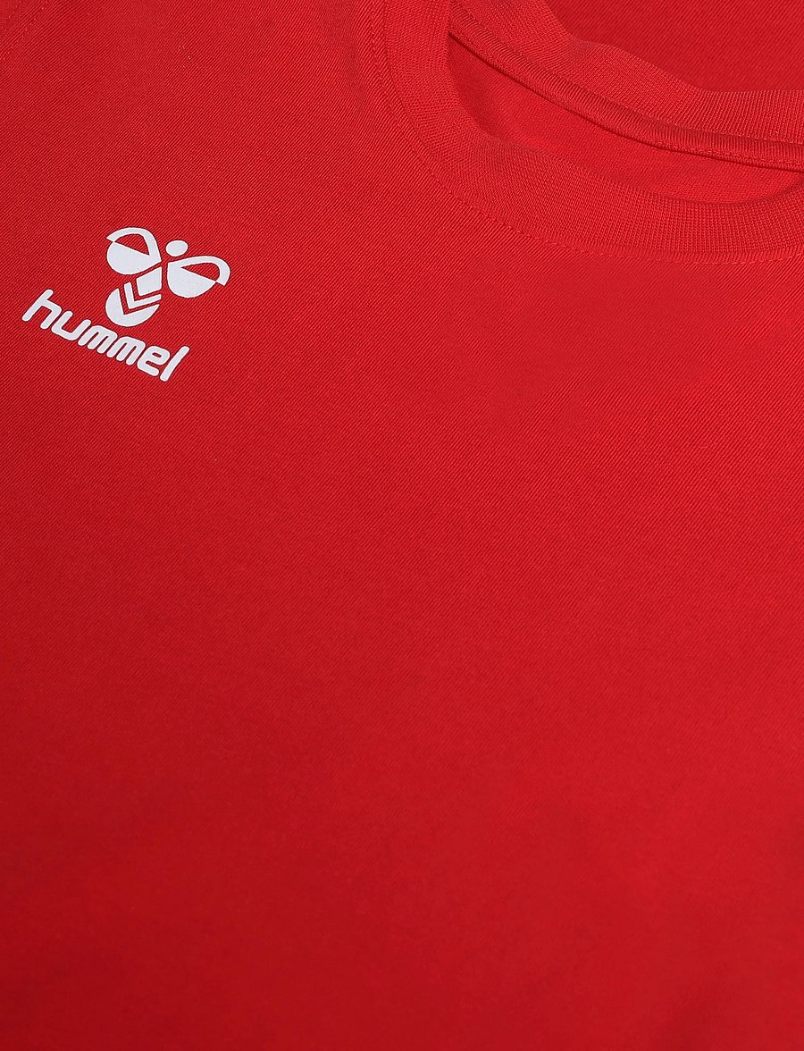 Hummel - hmlGO 2.0 CHEVRON T-SHIRT S/S KIDS - kortærmede t-shirts - true red - 2