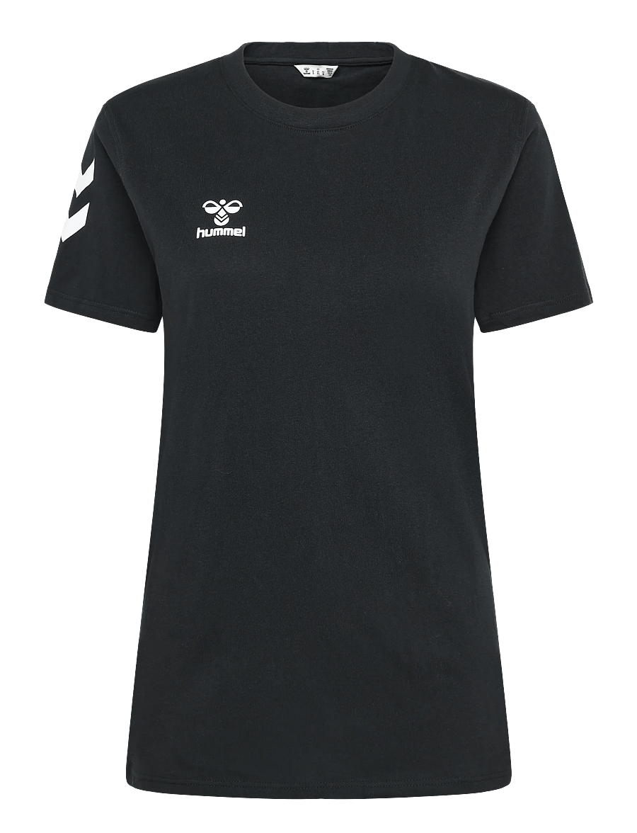 Hummel - hmlGO 2.0 CHEVRON T-SHIRT S/S WOMAN - t-shirts - black - 0