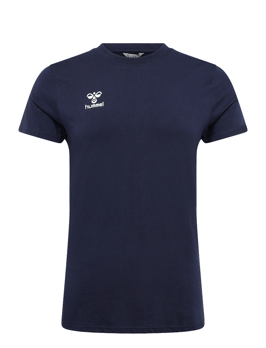 Hummel - hmlGO 2.0 CHEVRON T-SHIRT S/S WOMAN - t-shirts - marine - 0