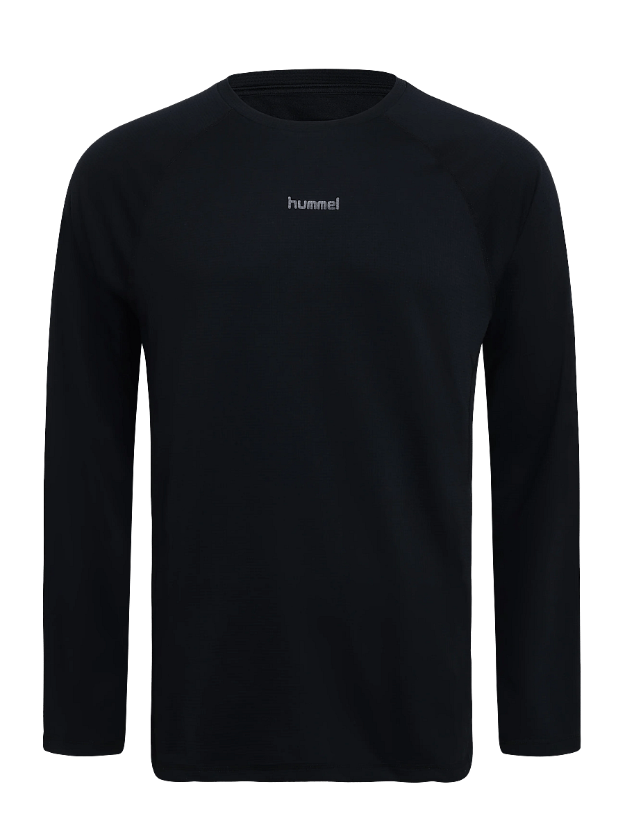 Hummel - hmlMOMENTUM T-SHIRT L/S - longsleeved tops - black - 0