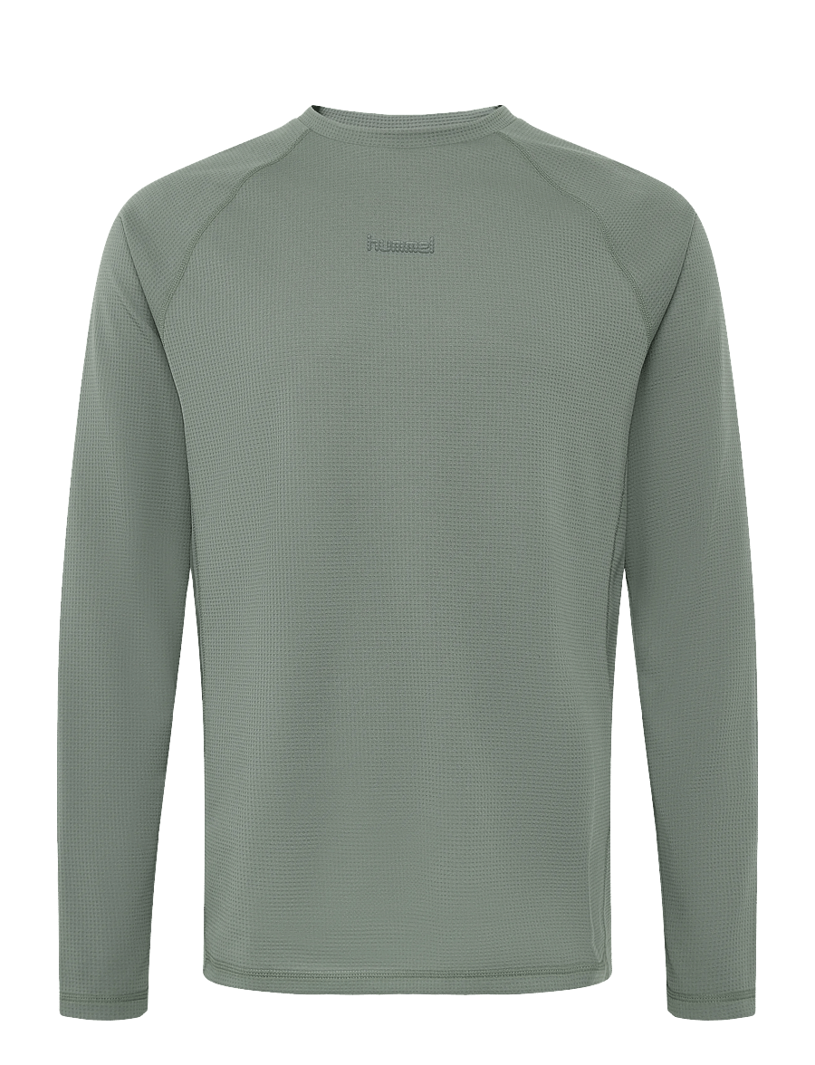 Hummel - hmlMOMENTUM T-SHIRT L/S - aluskihina kantavad alussärgid - castor gray - 0