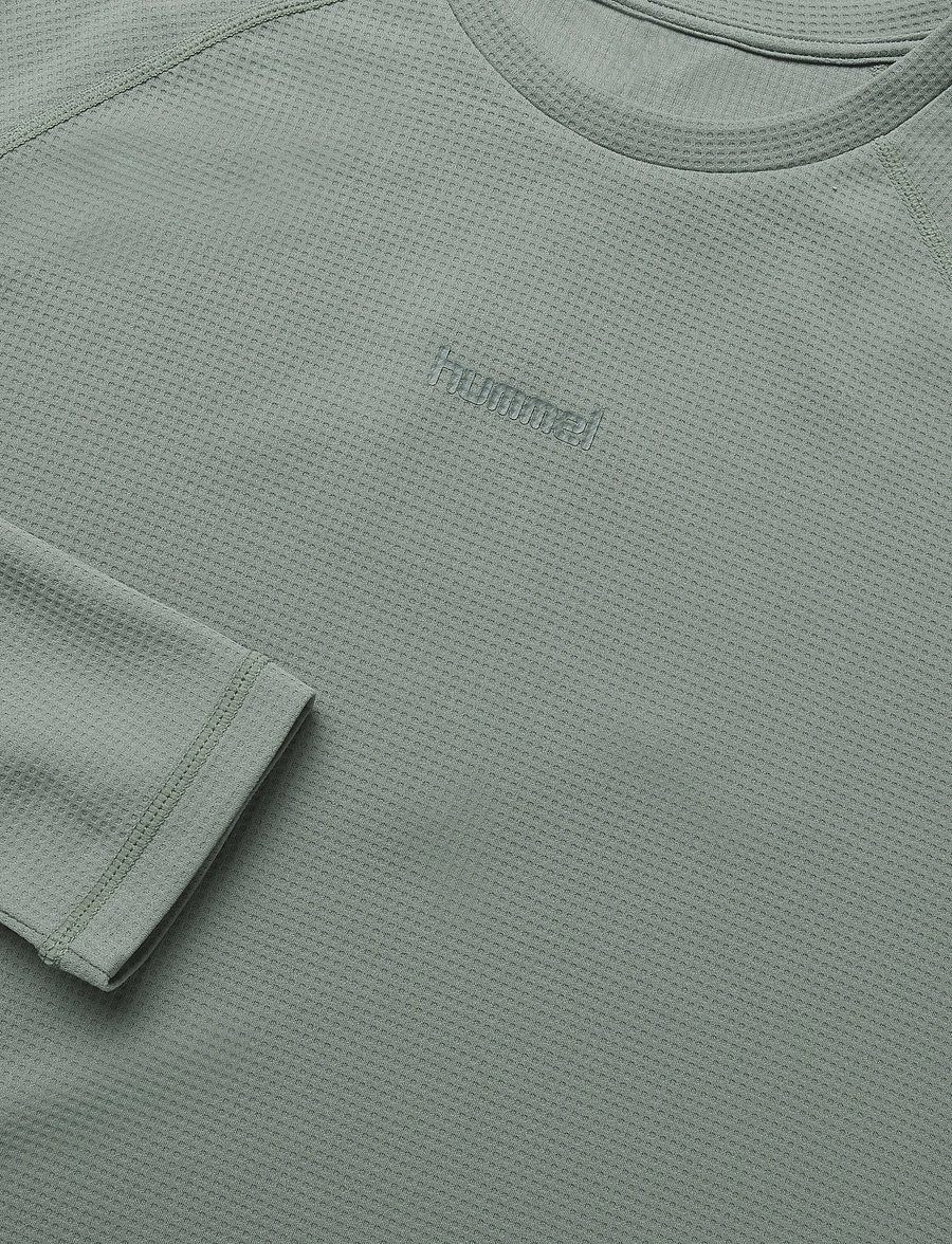 Hummel - hmlMOMENTUM T-SHIRT L/S - aluskihina kantavad alussärgid - castor gray - 2